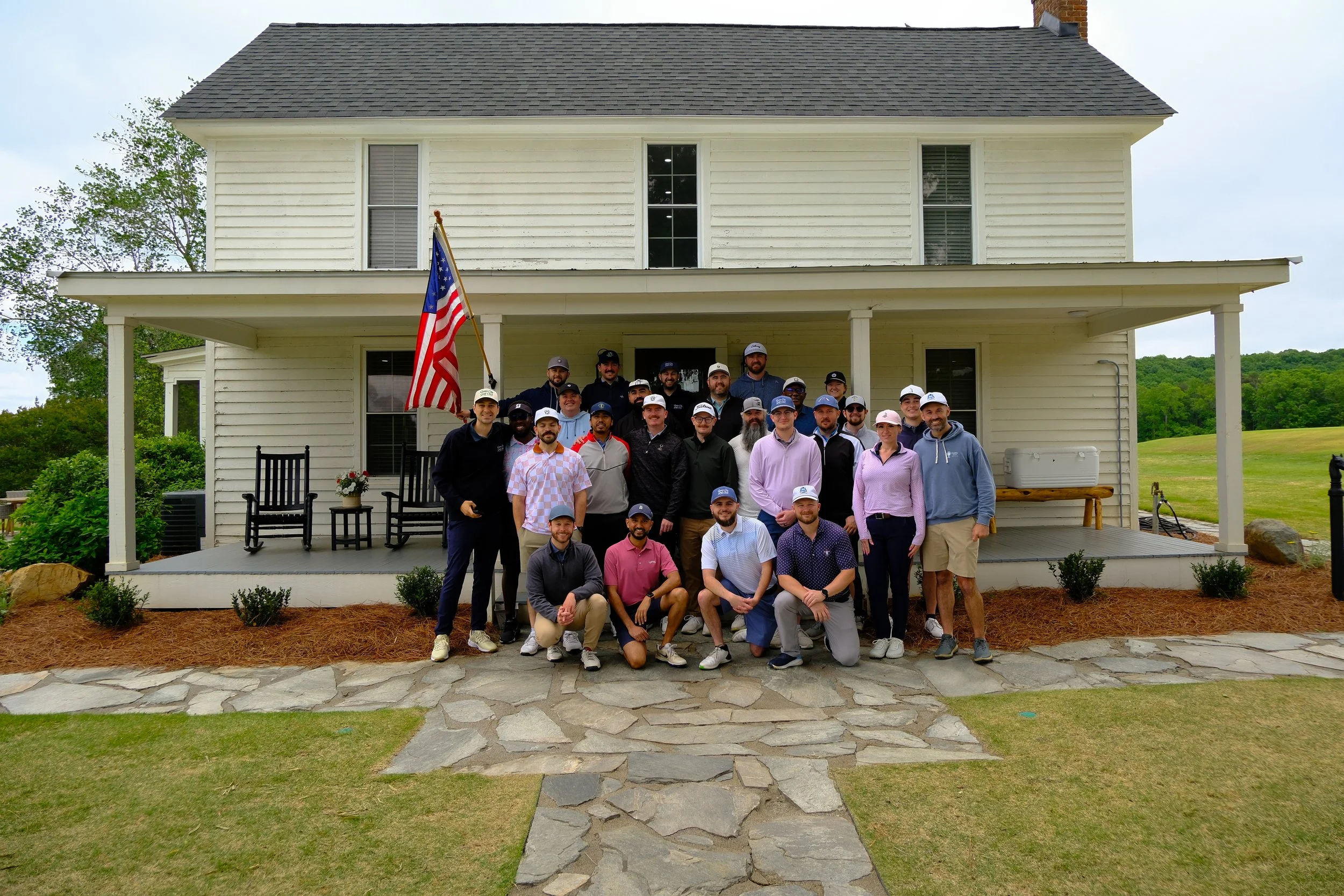 Queen City Golf Club members together after a round