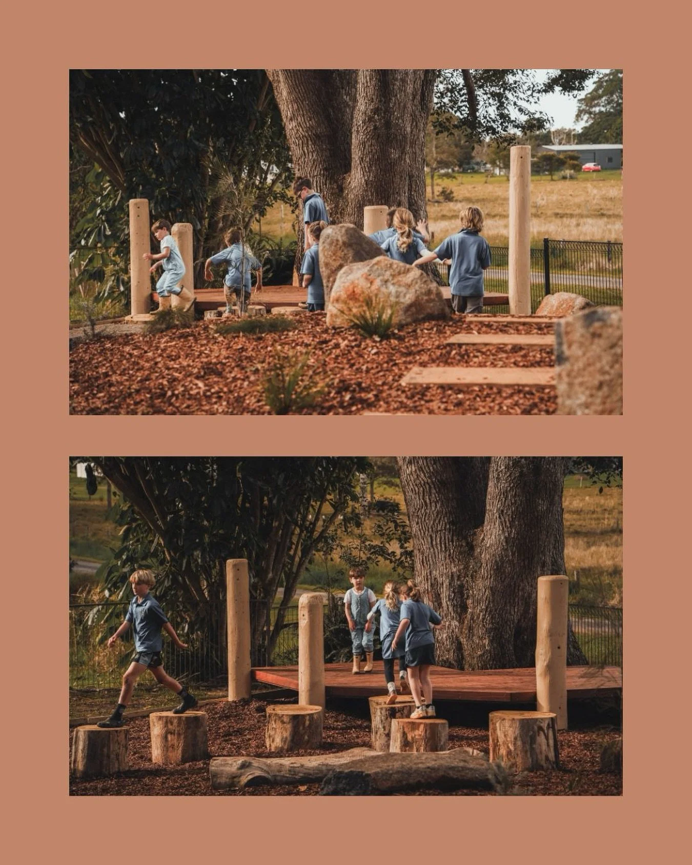 A special project we recently completed at Rous School.
A nature playground designed around natural materials, exploration, and play.

Using recycled hardwoods from @offtherails_byronbay locally sourced basalt rock, on-site fallen trees and native pl