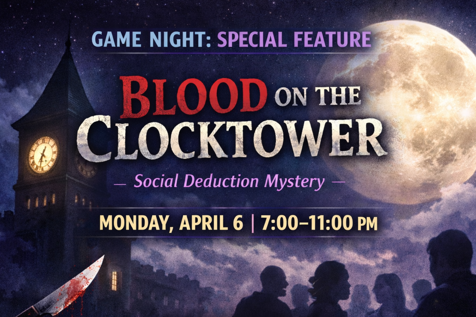 SPECIAL Game Night: Blood on the ClockTower