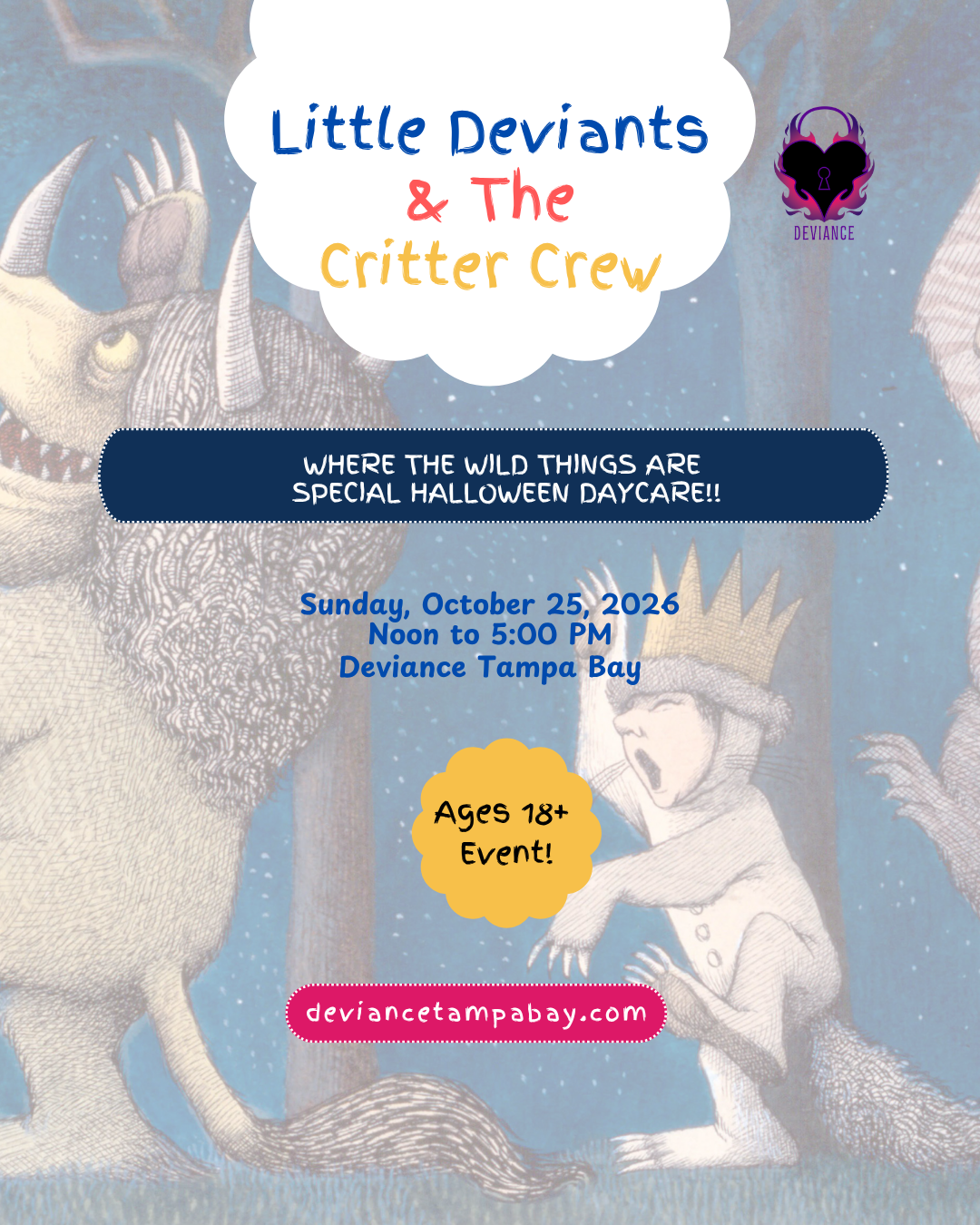 WHERE THE WILD THINGS ARE SPECIAL HALLOWEEN DAYCARE!!