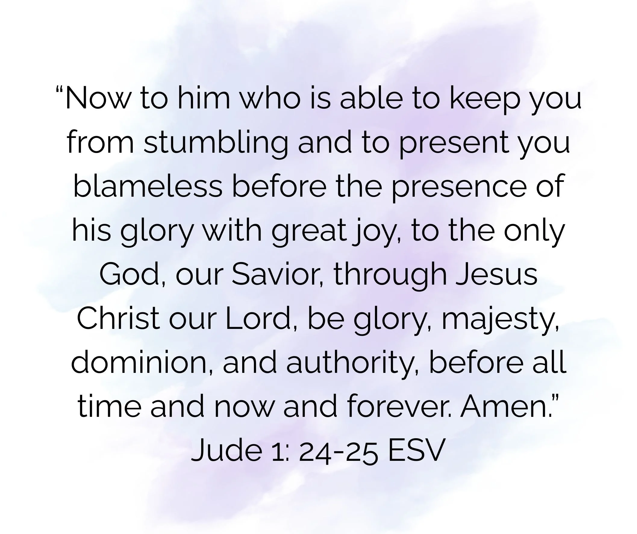 Image of Jude 1: 24-25 ESV