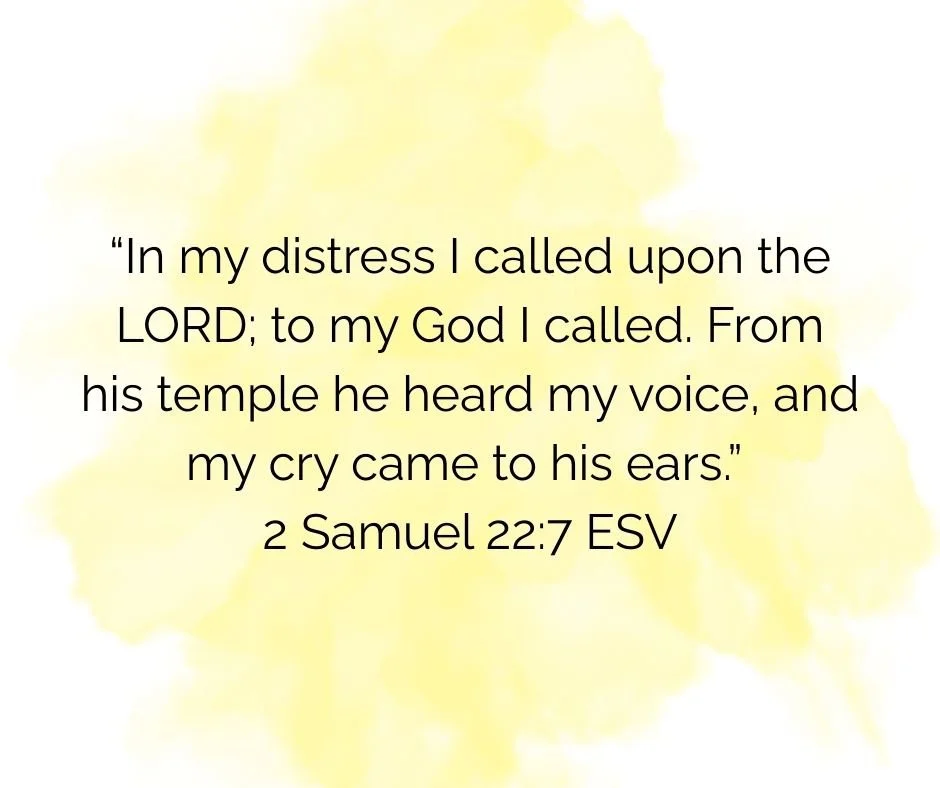 Image of 2 Samuel  22:7 ESV