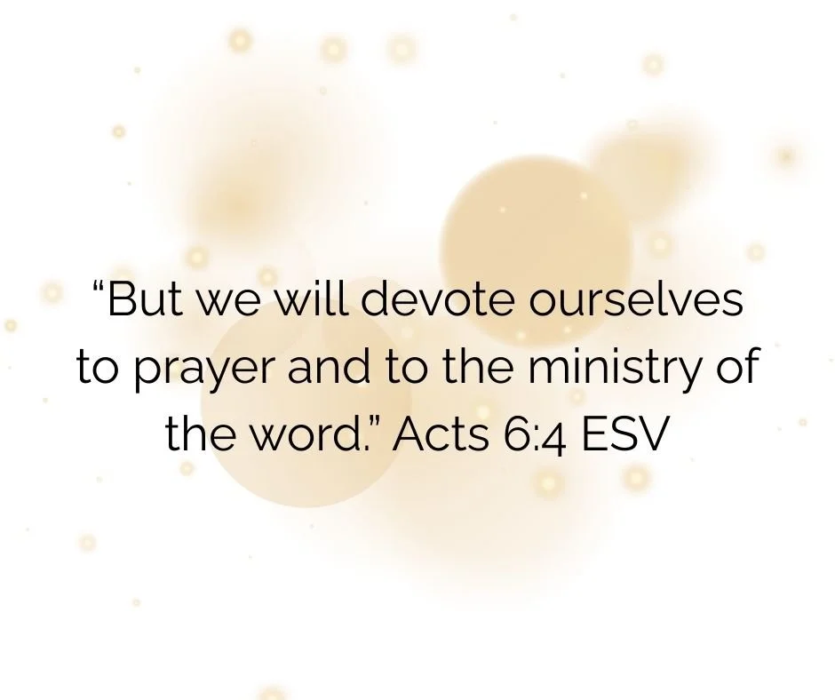 Image of Acts 6:4 ESV