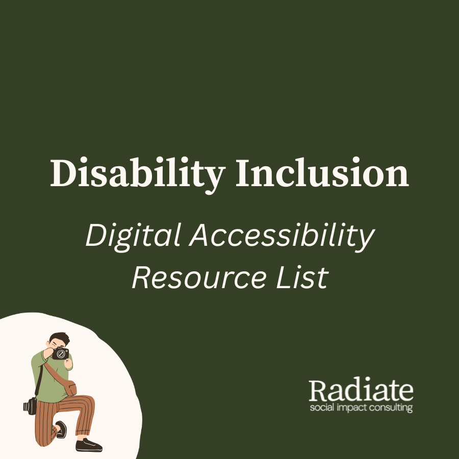 Digital Accessibility Resource List
