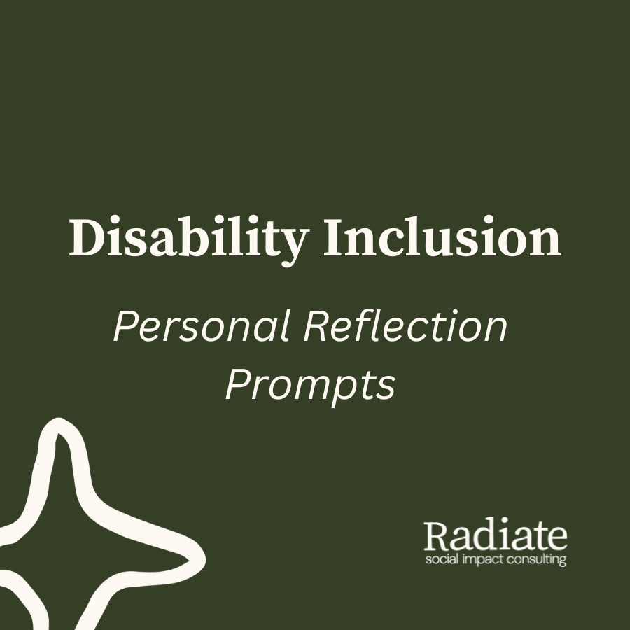 Personal Reflection Prompts for Disability Inclusion