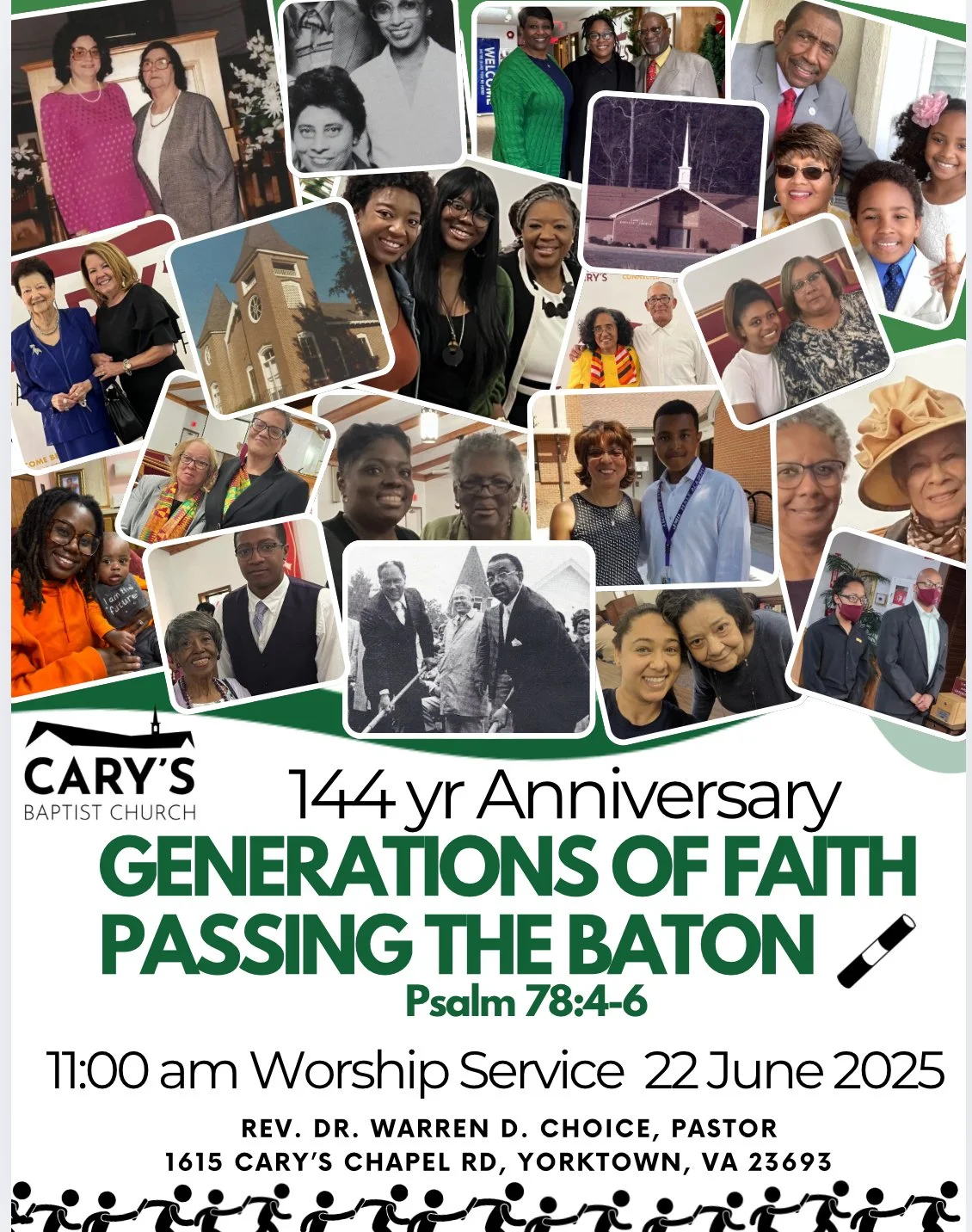 GENERATIONS OF FAITH PASSING THE BATON