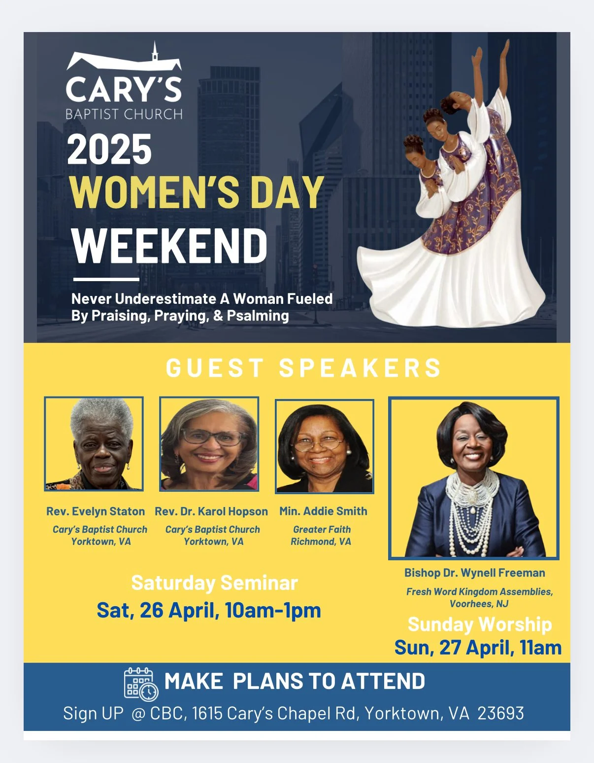 2025 Women's Day Weekend