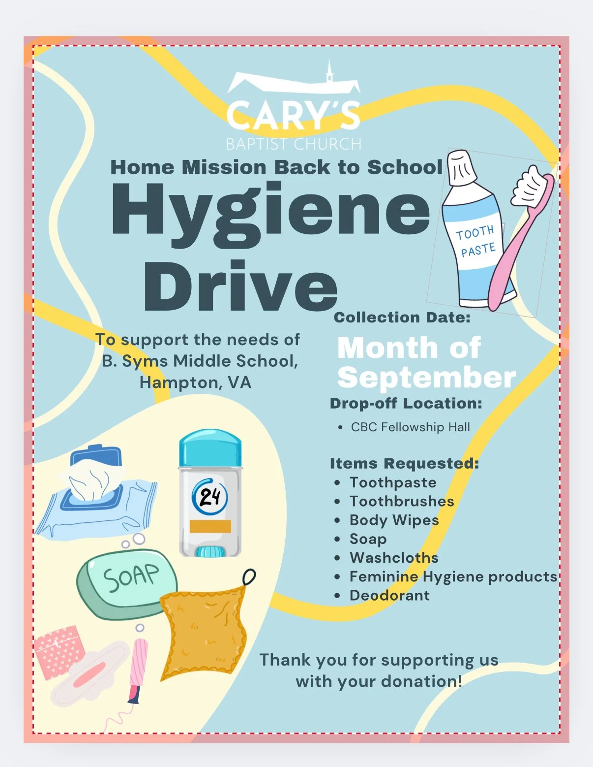 CBC Home Mission School Hygiene Drive