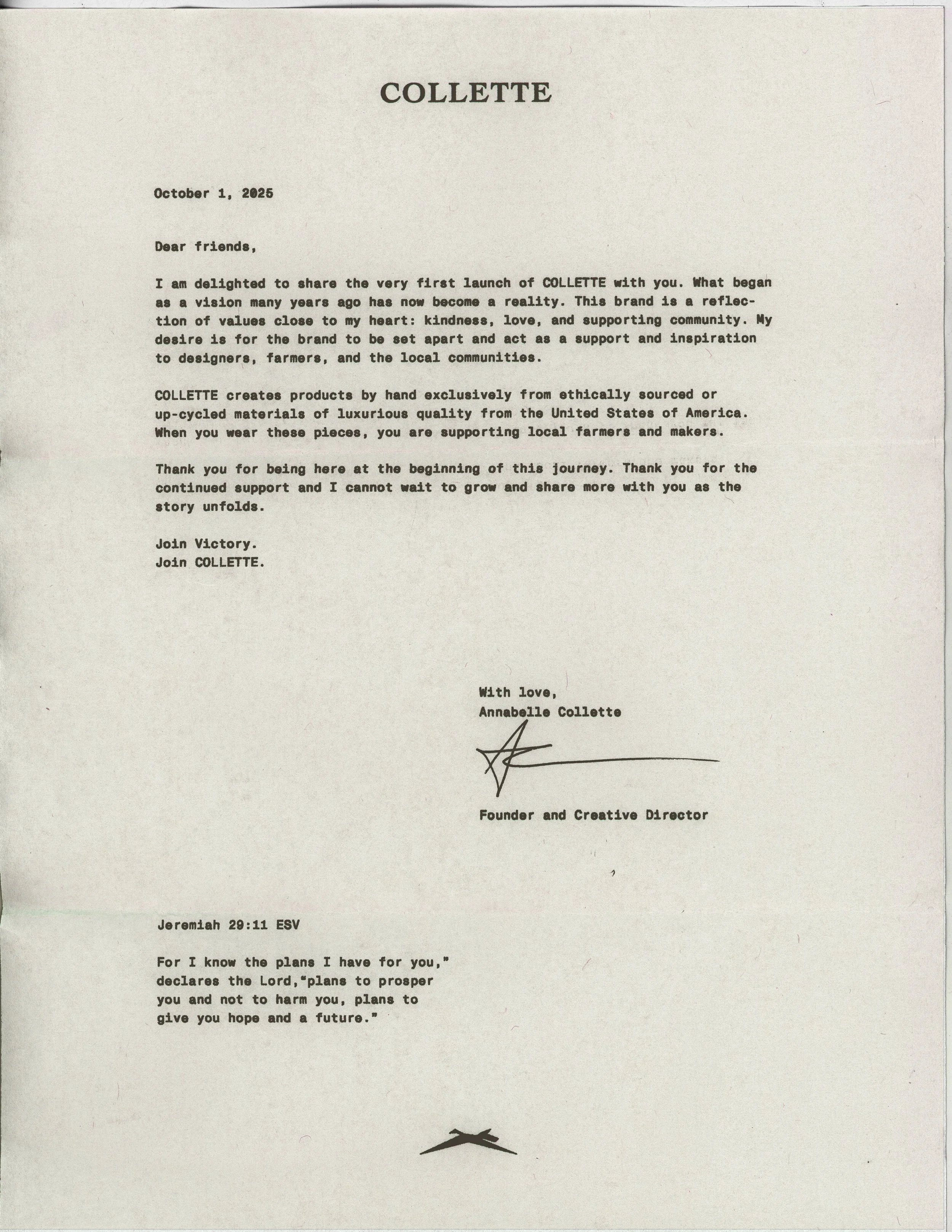 COLLETTE - letter.JPG