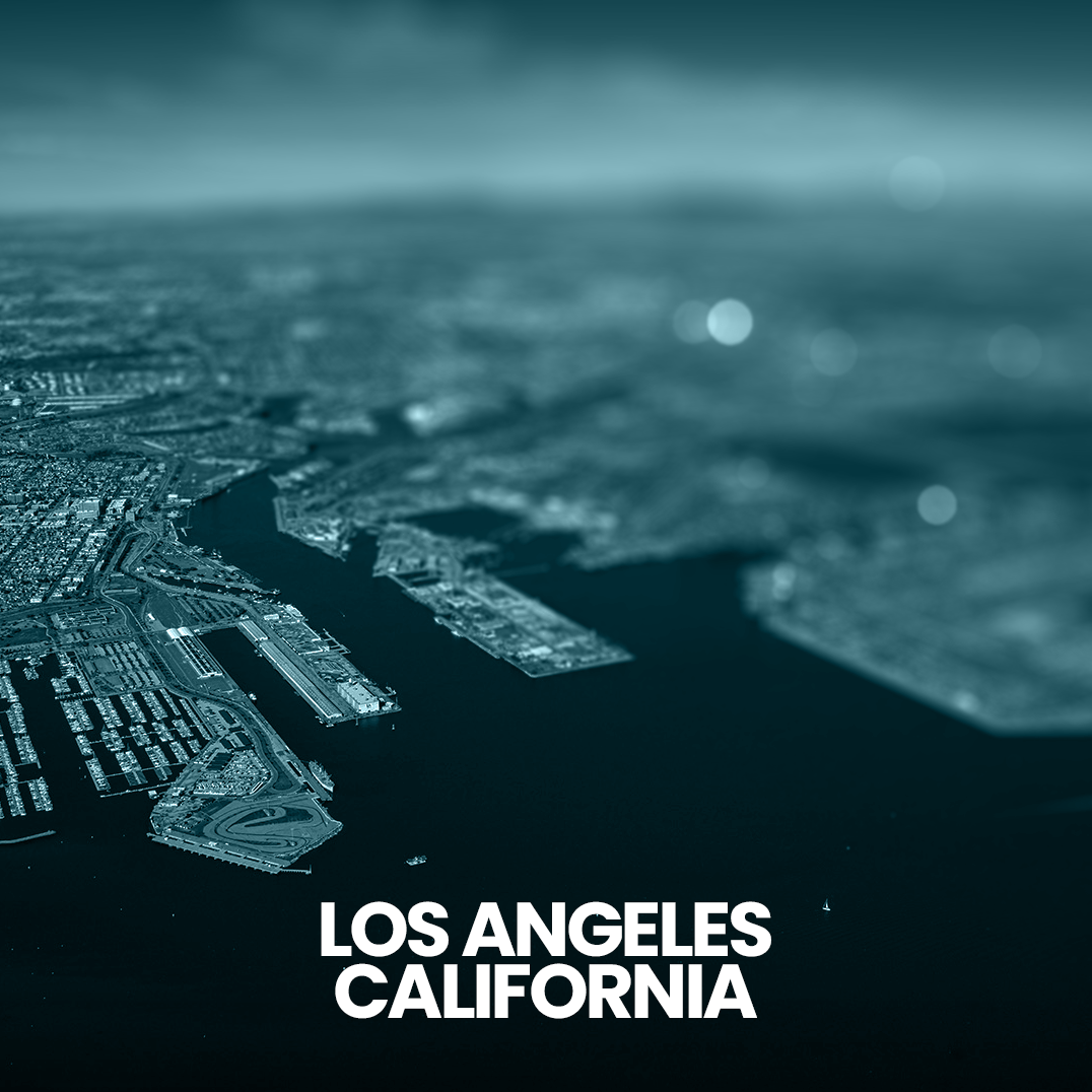 Harbor in  Los Angeles, California Reach across the United States.