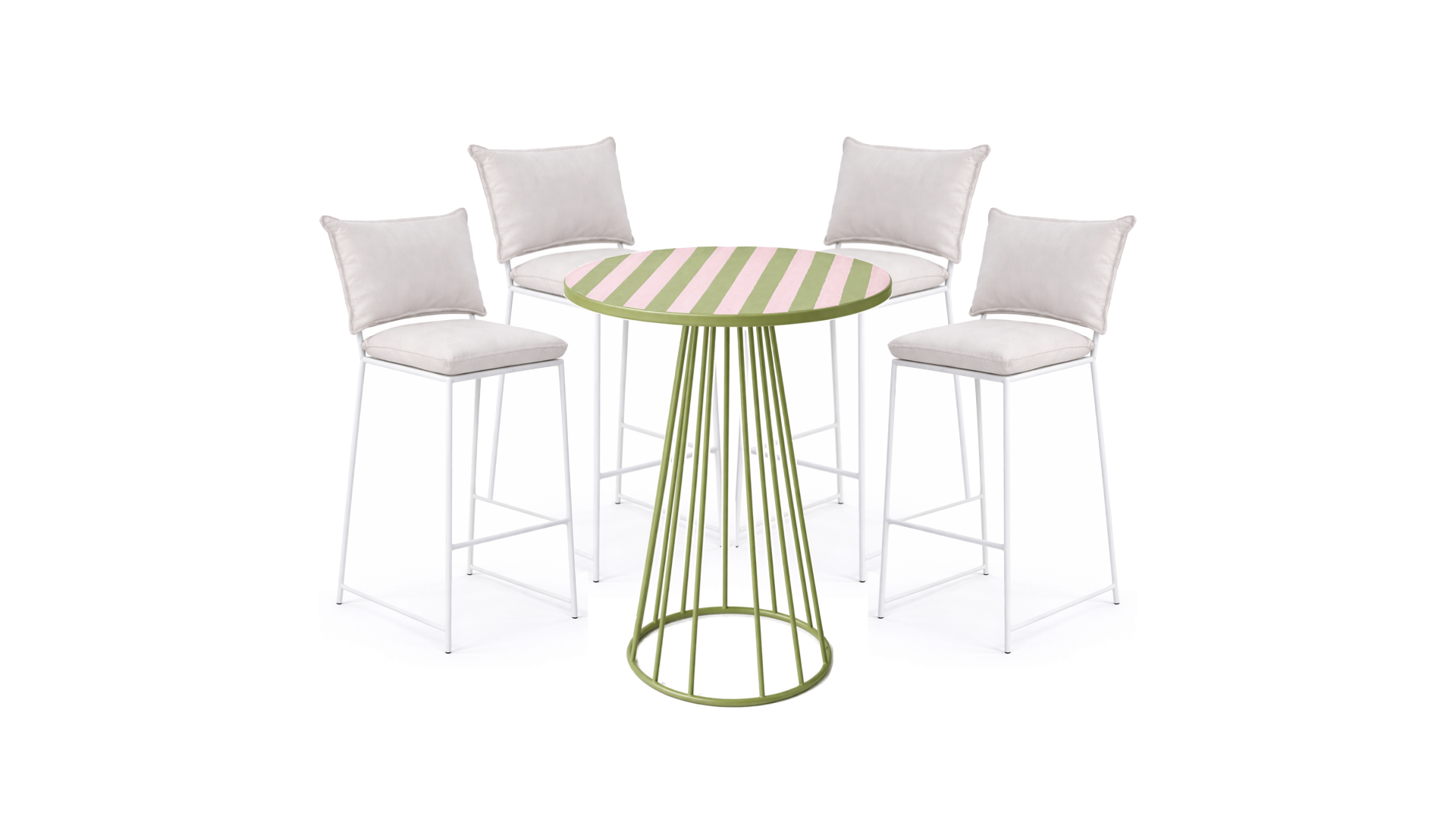 PAQUETE 4 Pax: Periquera Smith + Mesa Matcha Stripes