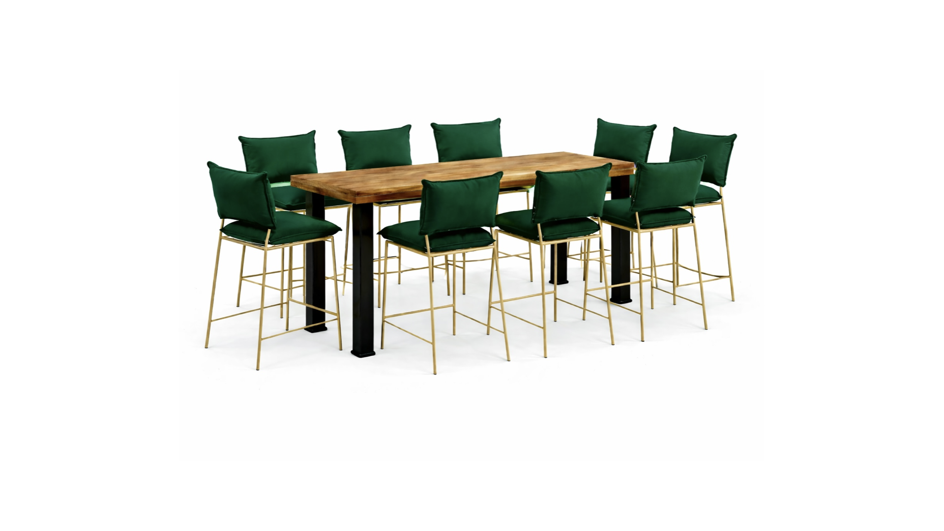 PAQUETE 8 Pax: Smith verde + Mesa nogal