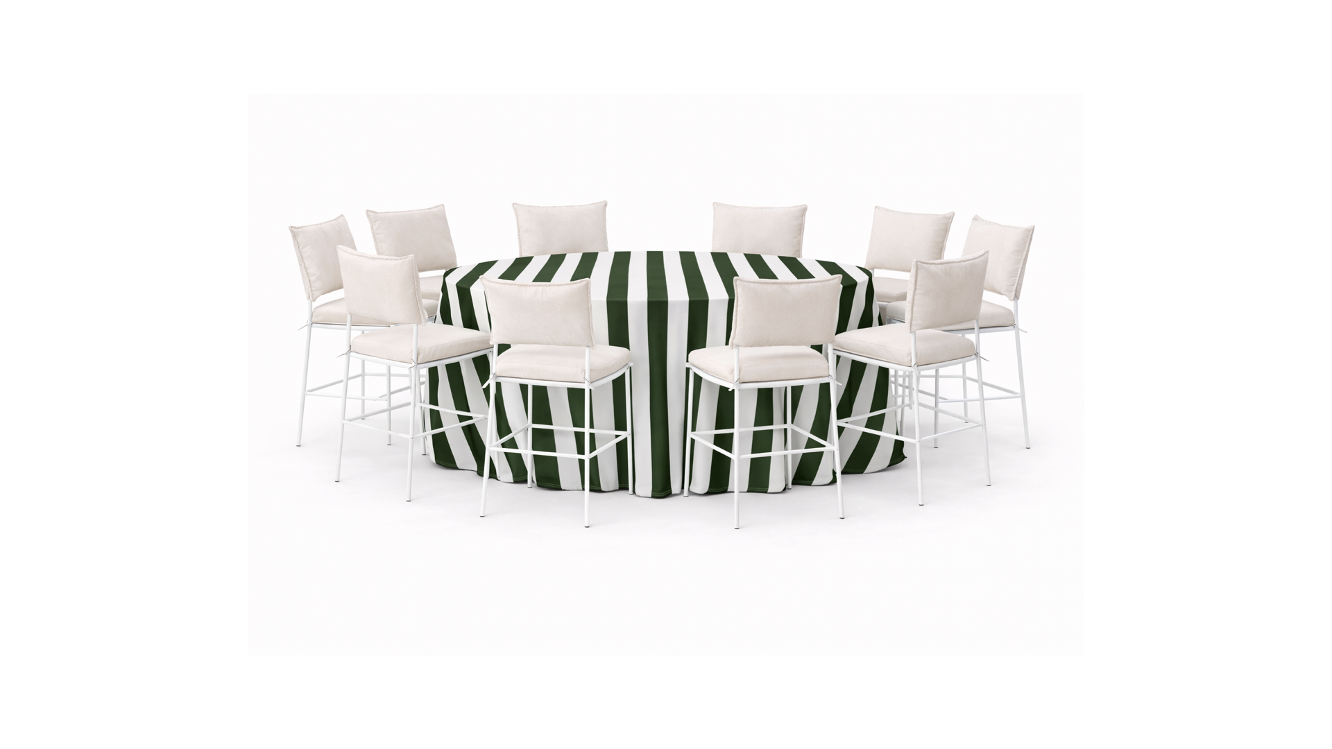 PAQUETE 8 Pax: Mantel verde rayado + Smith