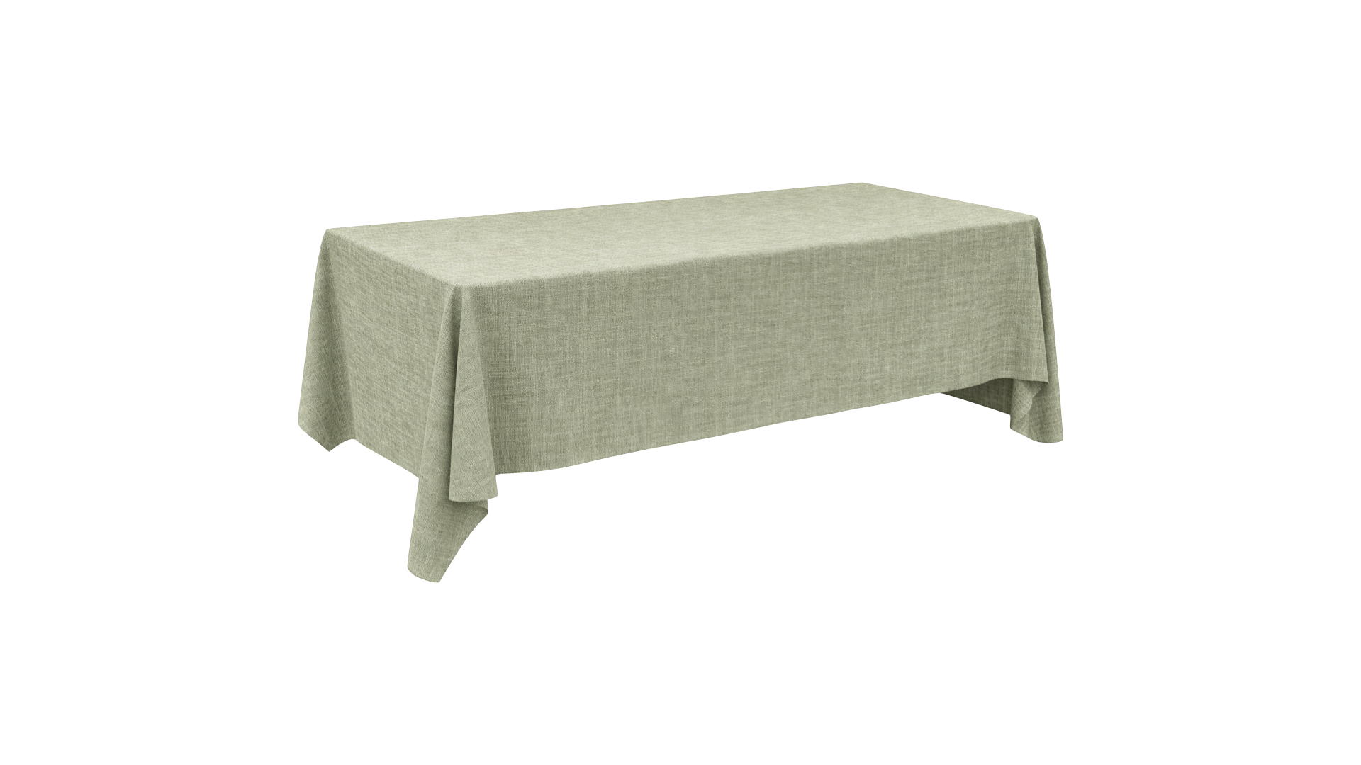 Mantel rectangular - lino Verde Sage