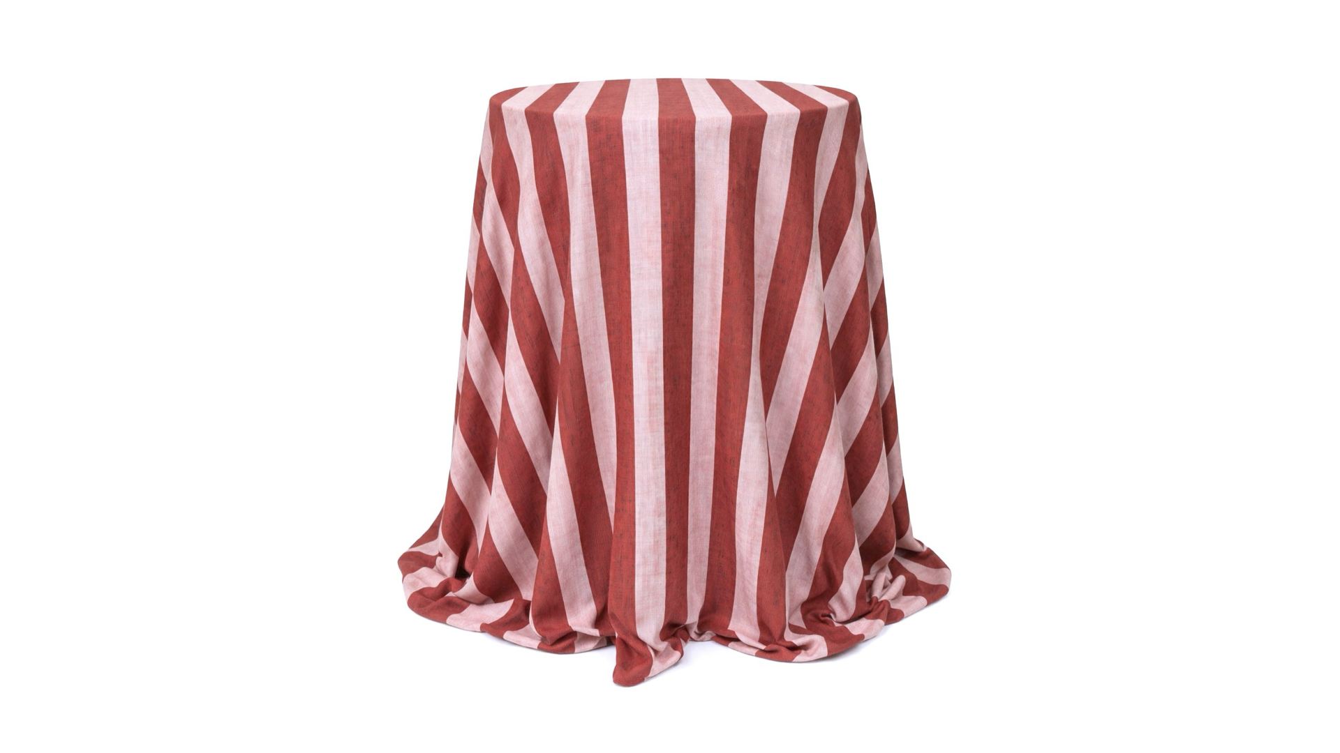 Mantel Red Linen para mesa periquera