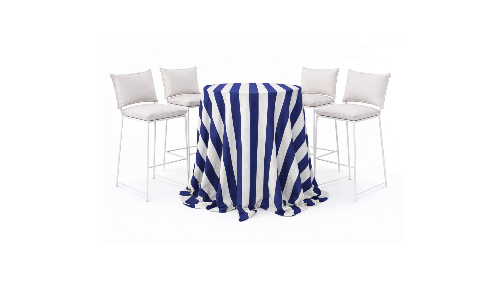 PAQUETE 4 Pax: Mantel azul rayado + Periquera Smith