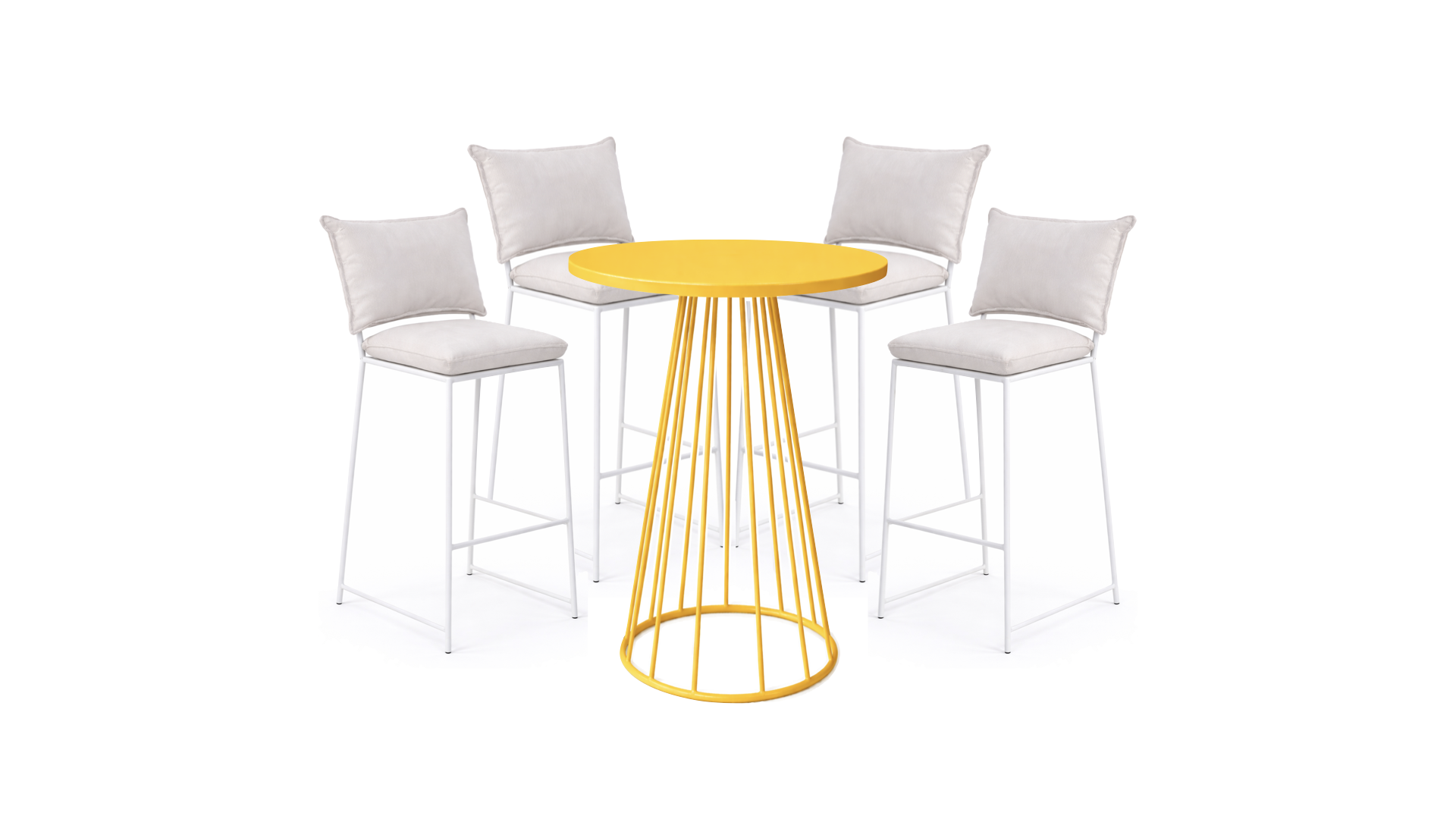 PAQUETE 4 Pax: Periquera Smith + Mesa mostaza