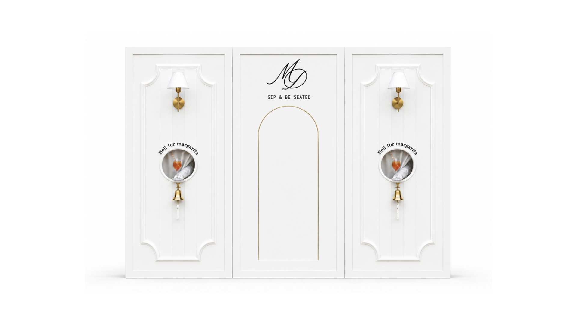Backdrop Bell for margarita - blanco
