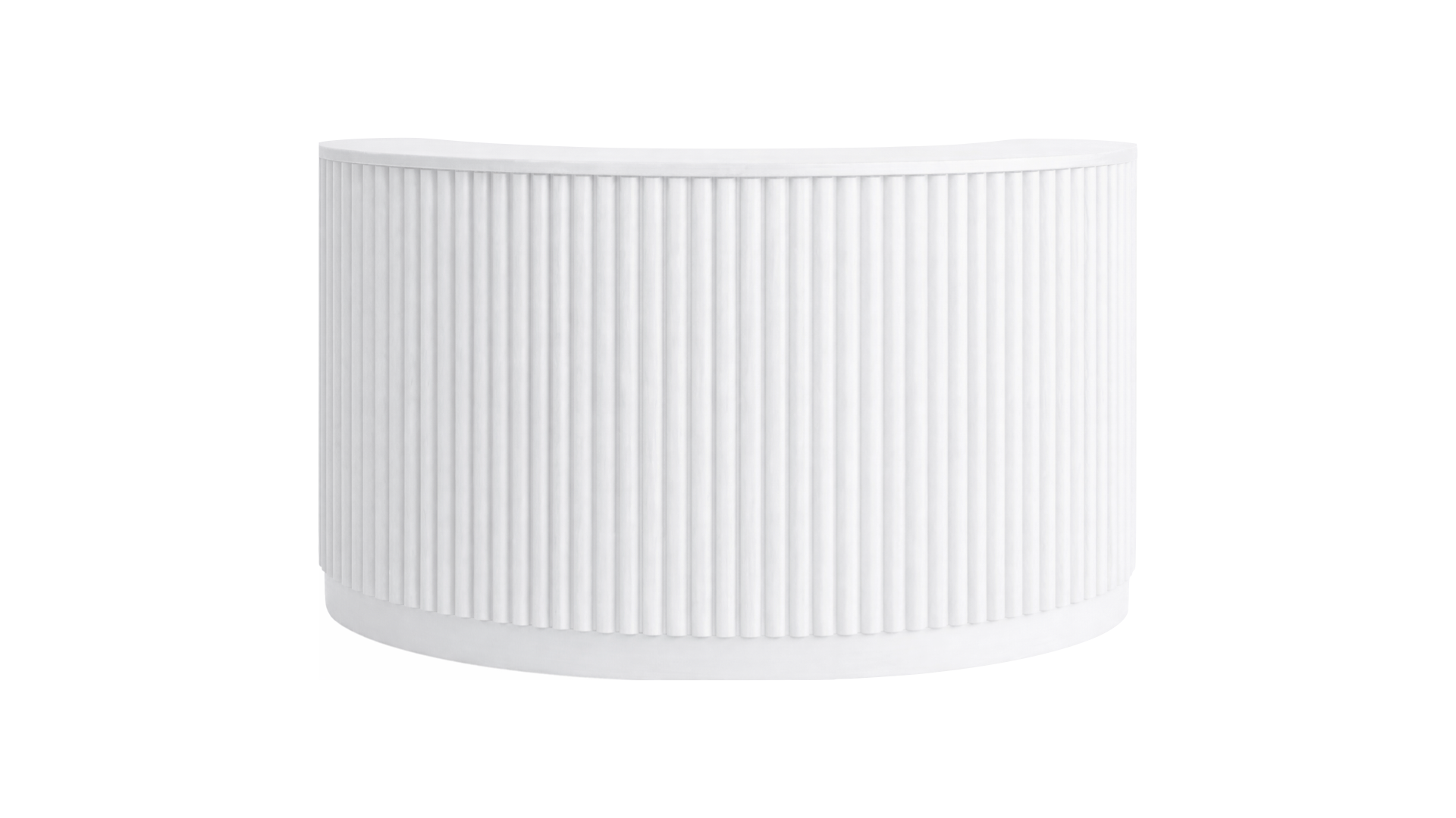 Barra medio círculo blanca