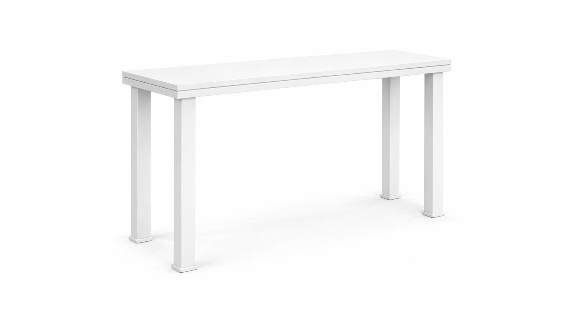 Mesa periquera rectangular - Blanca