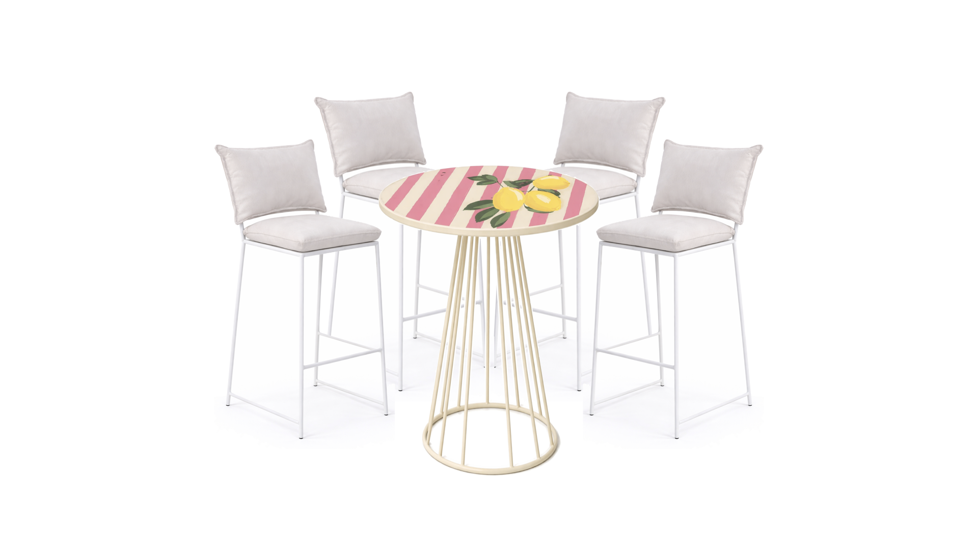 PAQUETE 4 Pax: Periquera Smith + Mesa Limoncello Stripe