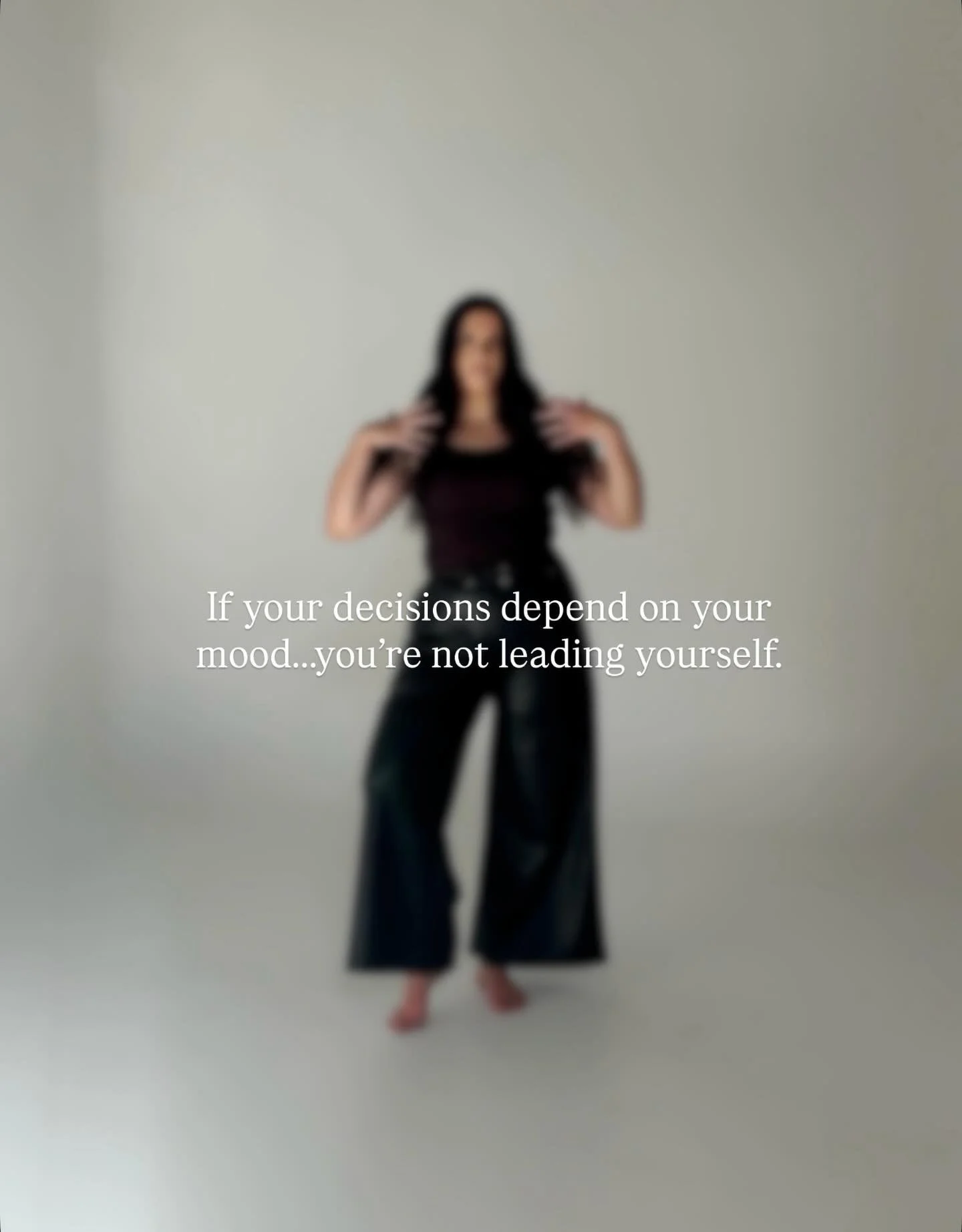 You don&rsquo;t have a discipline problem, you have an emotional decision-making problem.

Self leadership isn&rsquo;t emotional, it&rsquo;s structural 💅🏽.

💭 Thoughts are noise > not instructions.
☁️ Feelings are weather > not commands.
⚡️E