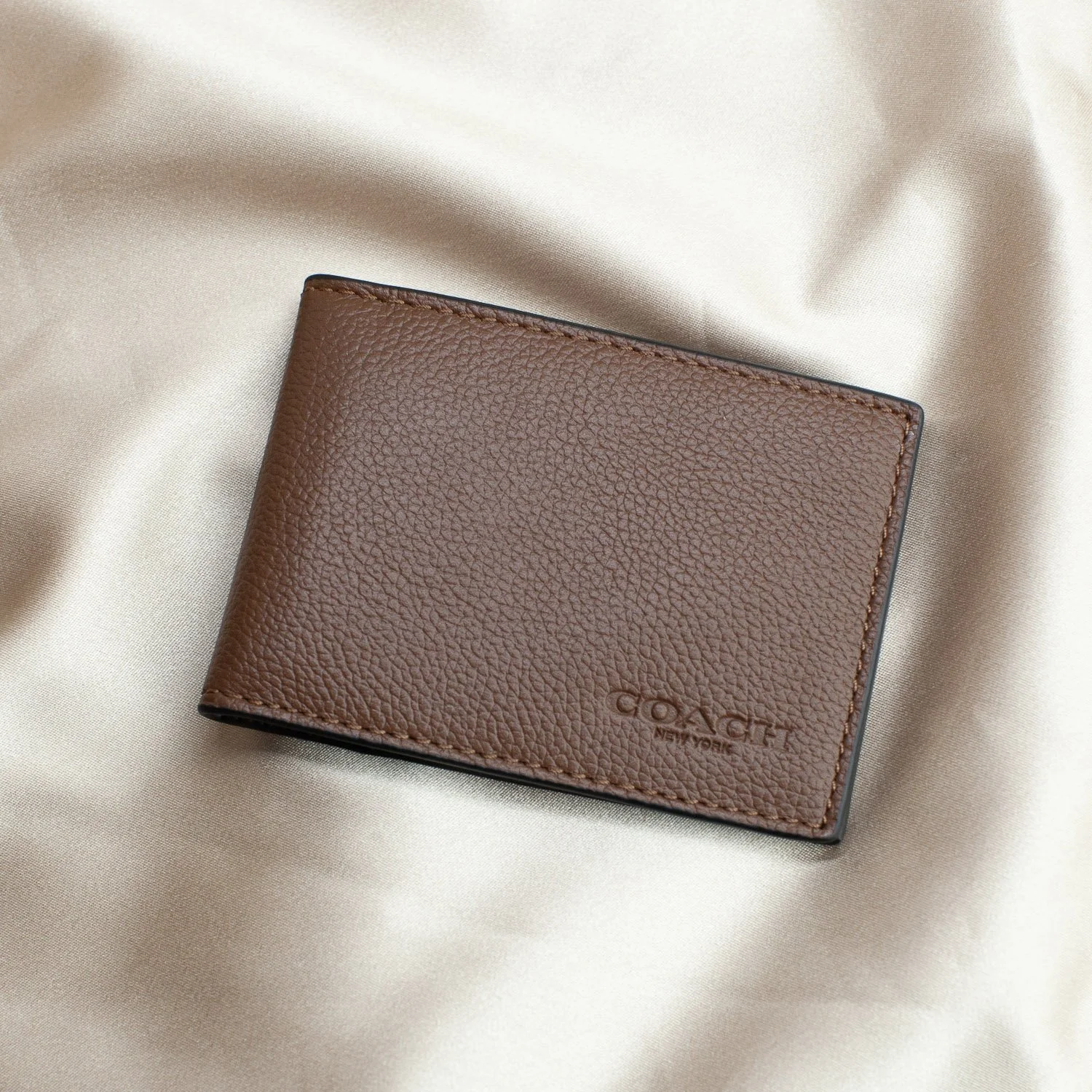 Coach New York Leather ID Wallet Card Holder