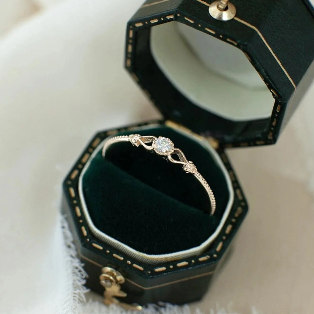 stacking minimalist gold ring