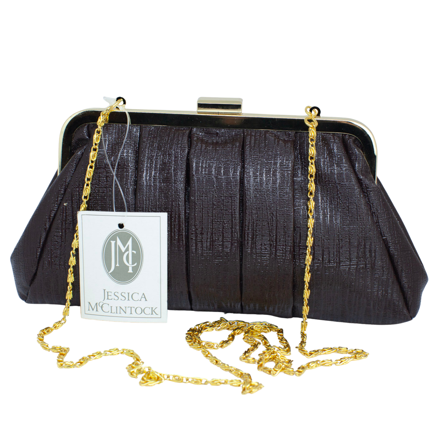 Jessica McClintock Chocolate Clutch