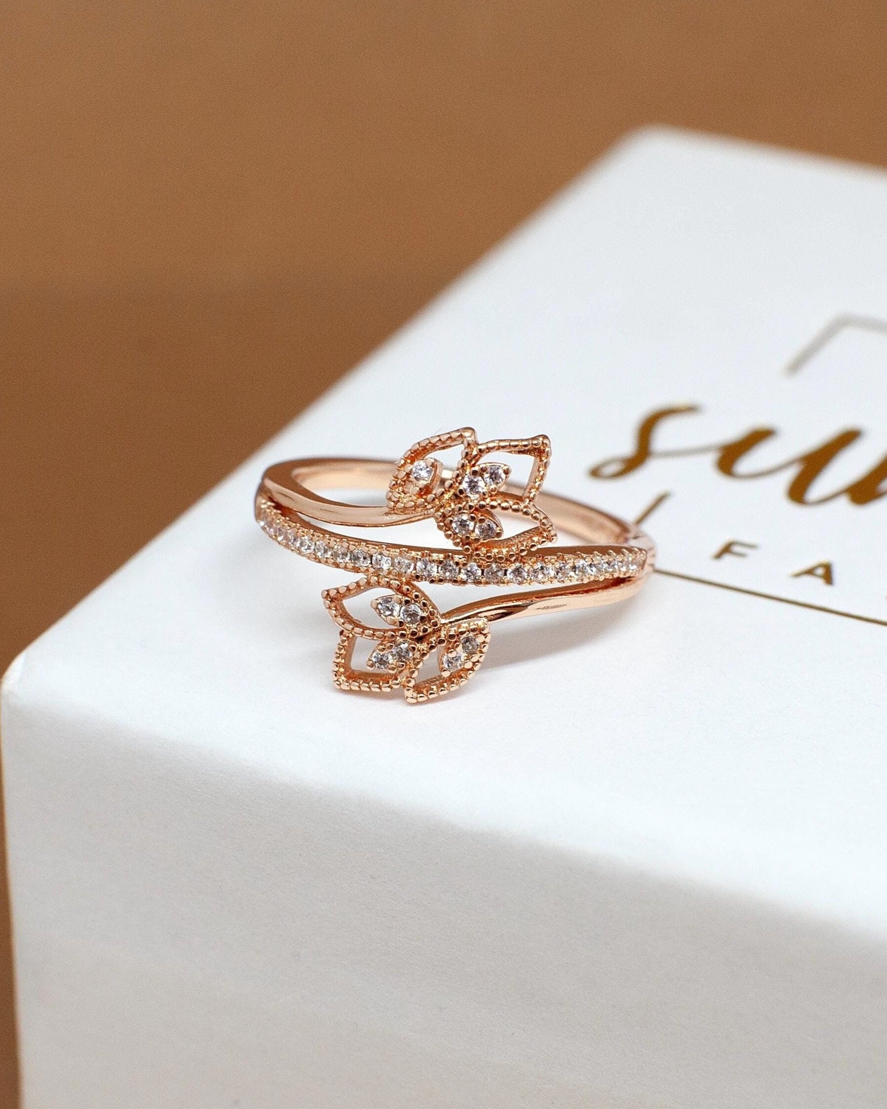 Rose+Gold+Vermeil+Ring%2C+Vine+Wrap+Ring%2C+Dainty+Diamond+Ring%2C+Stacking+Ring%2C+Gift+For+Her%2C+Birthday+Gifts+For+Women+5.jpg