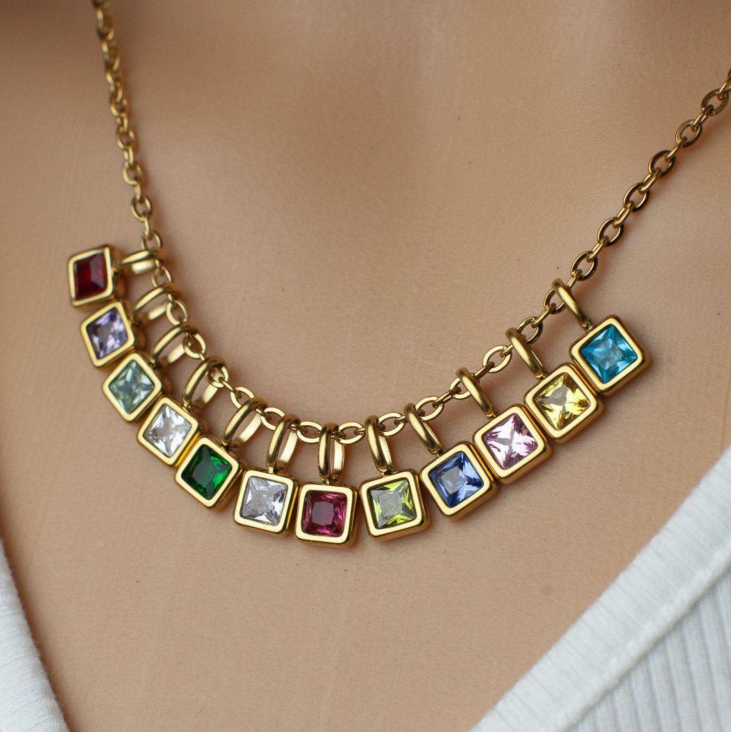 birthstone dainty charms