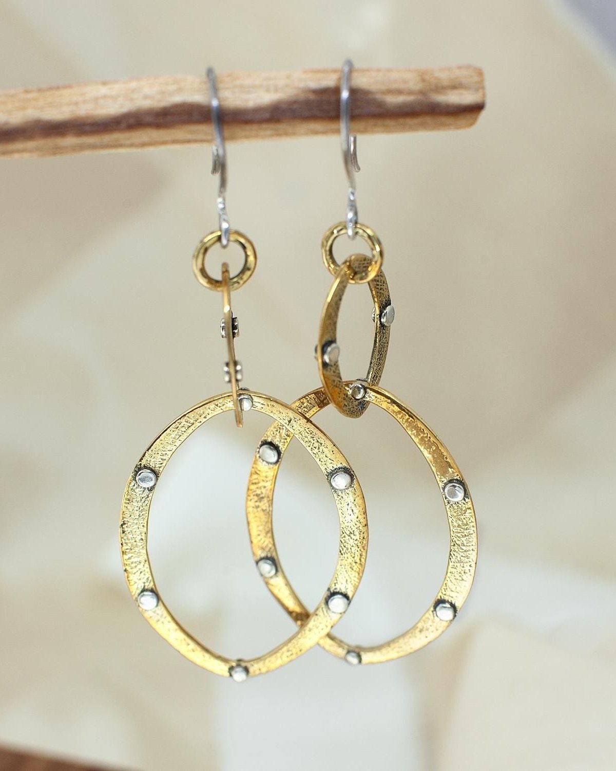 Oval+Link+Mixed+Metals+Handmade+Earrings%2C+Bohemian+Handmade.jpg