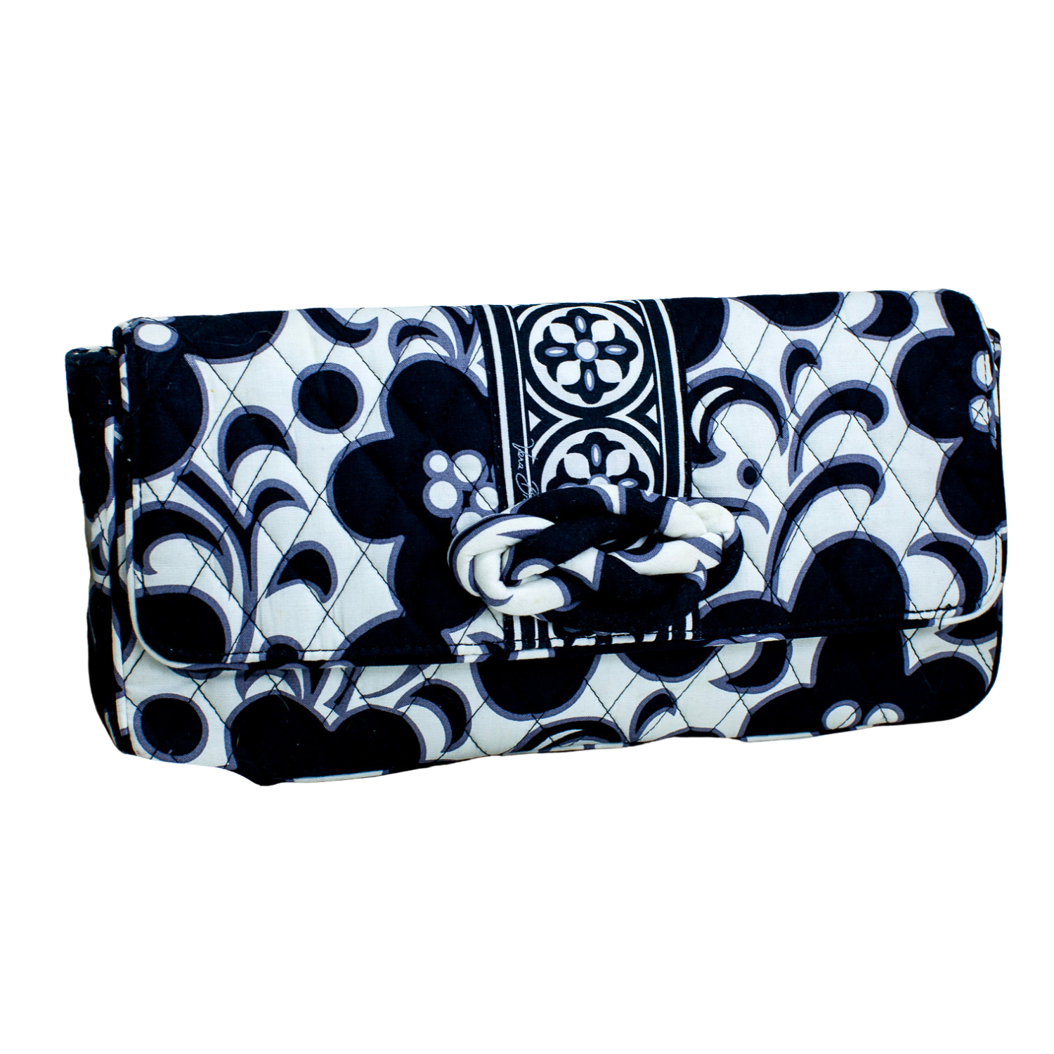 Vera Bradly Black white clutch.png