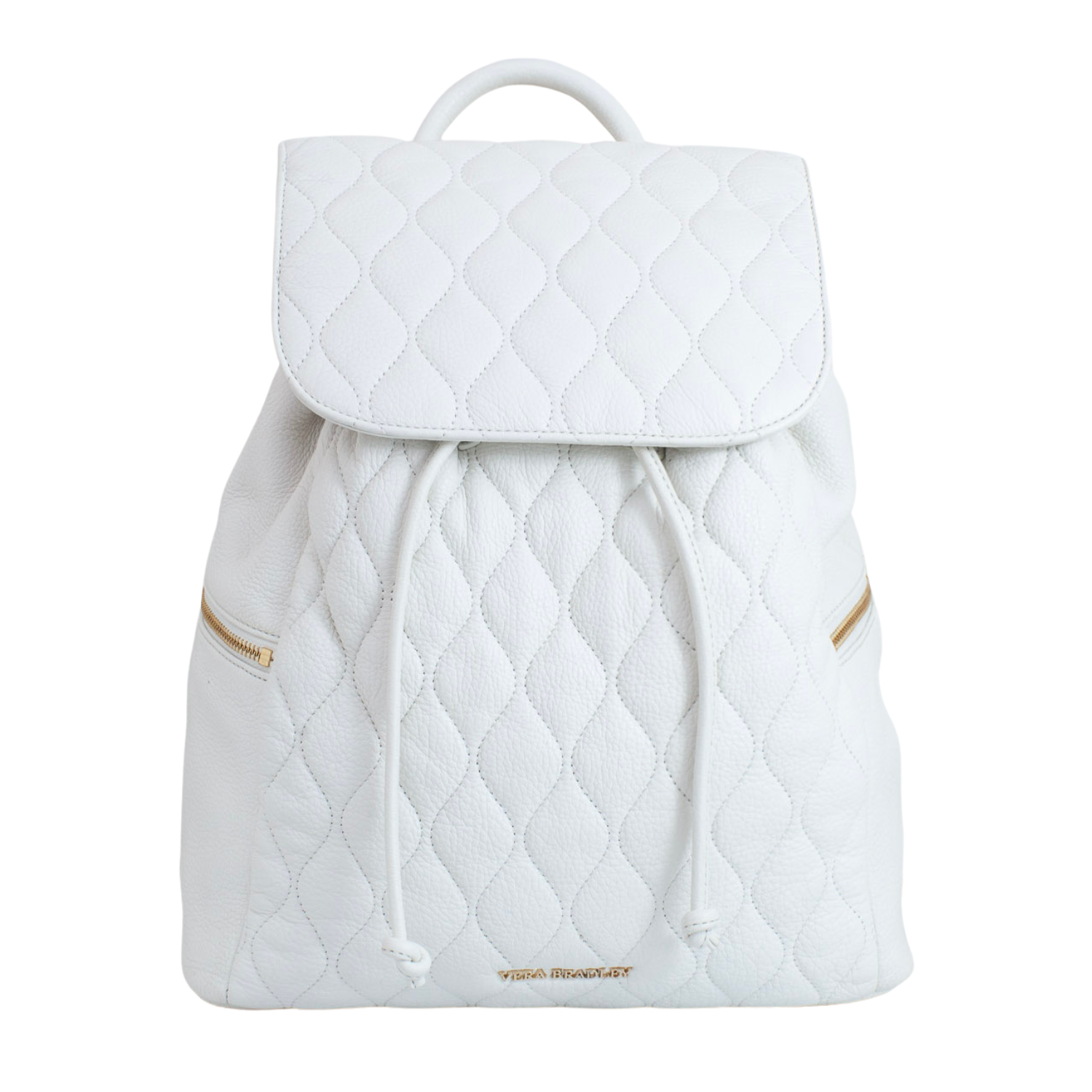 Vera Bradley White Leather Backpack