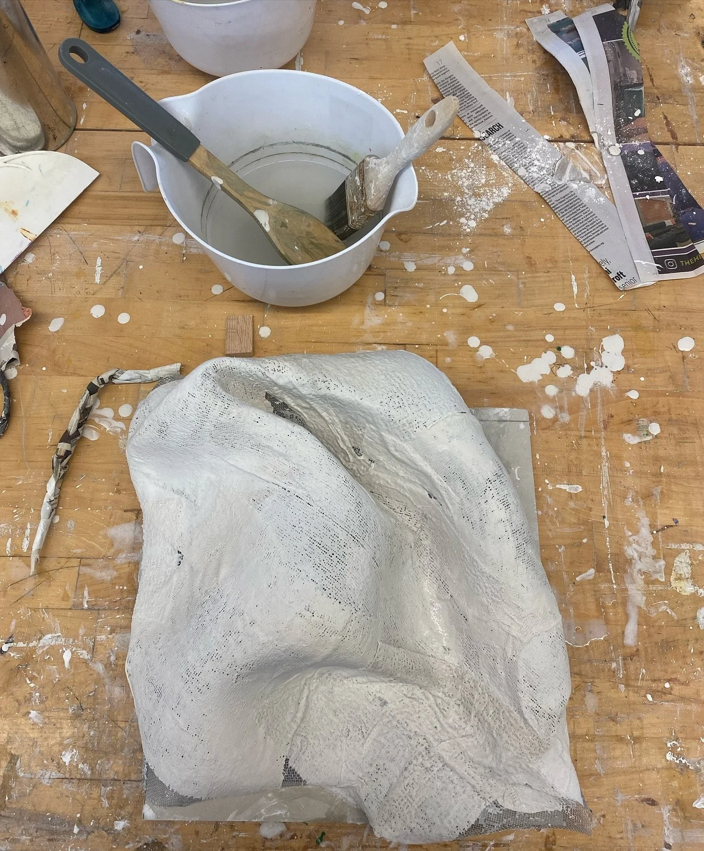 Funky plaster sculpture project 🤭
