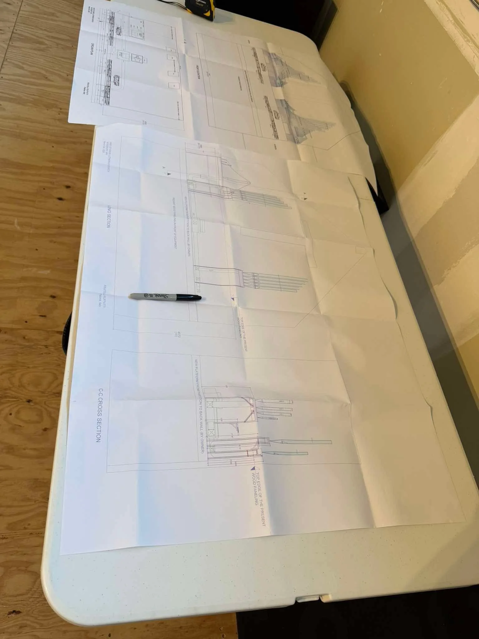 Blueprints detail the location of every component.