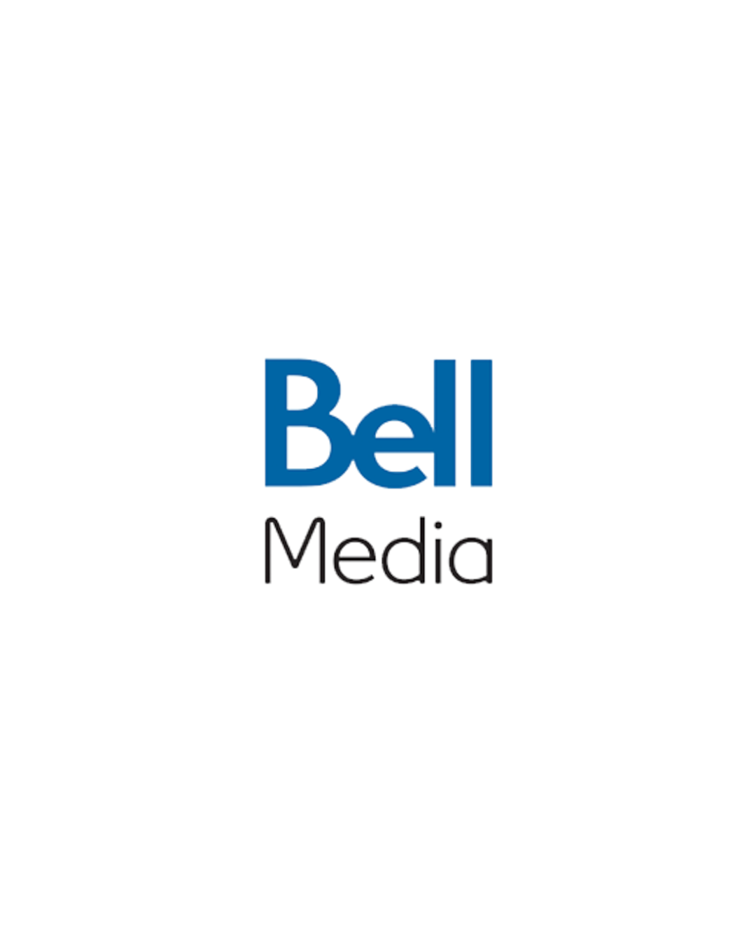 Bell Media logo with the words Bell in blue and Media in black.