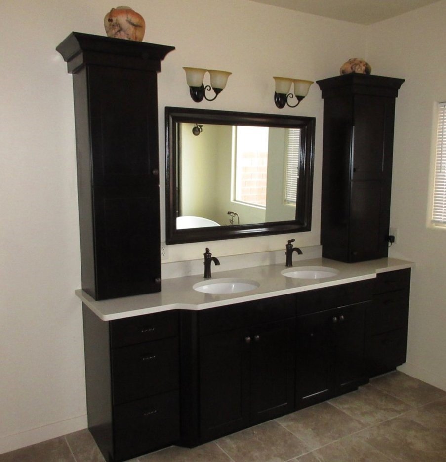 Double custom master vanity