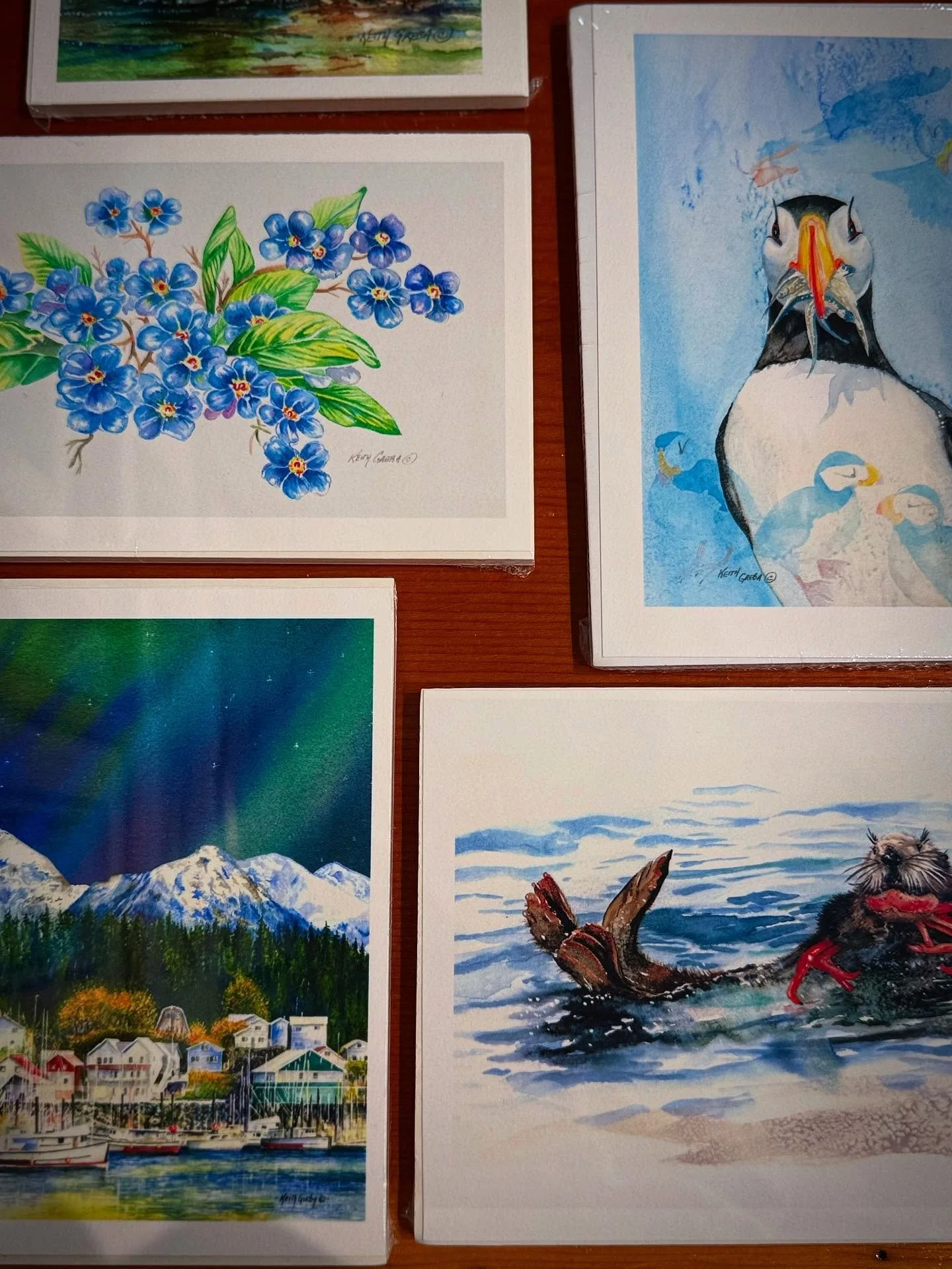Pocket sized pieces of Alaska? Yes, please!!! 🌲🐻🏔️

Our mini prints let you take home epic views and wildlife wonders (no hiking boots required). Start a collection, swap them around, or gift a piece of the Last Frontier! ☔️

#alaskanart #watercol
