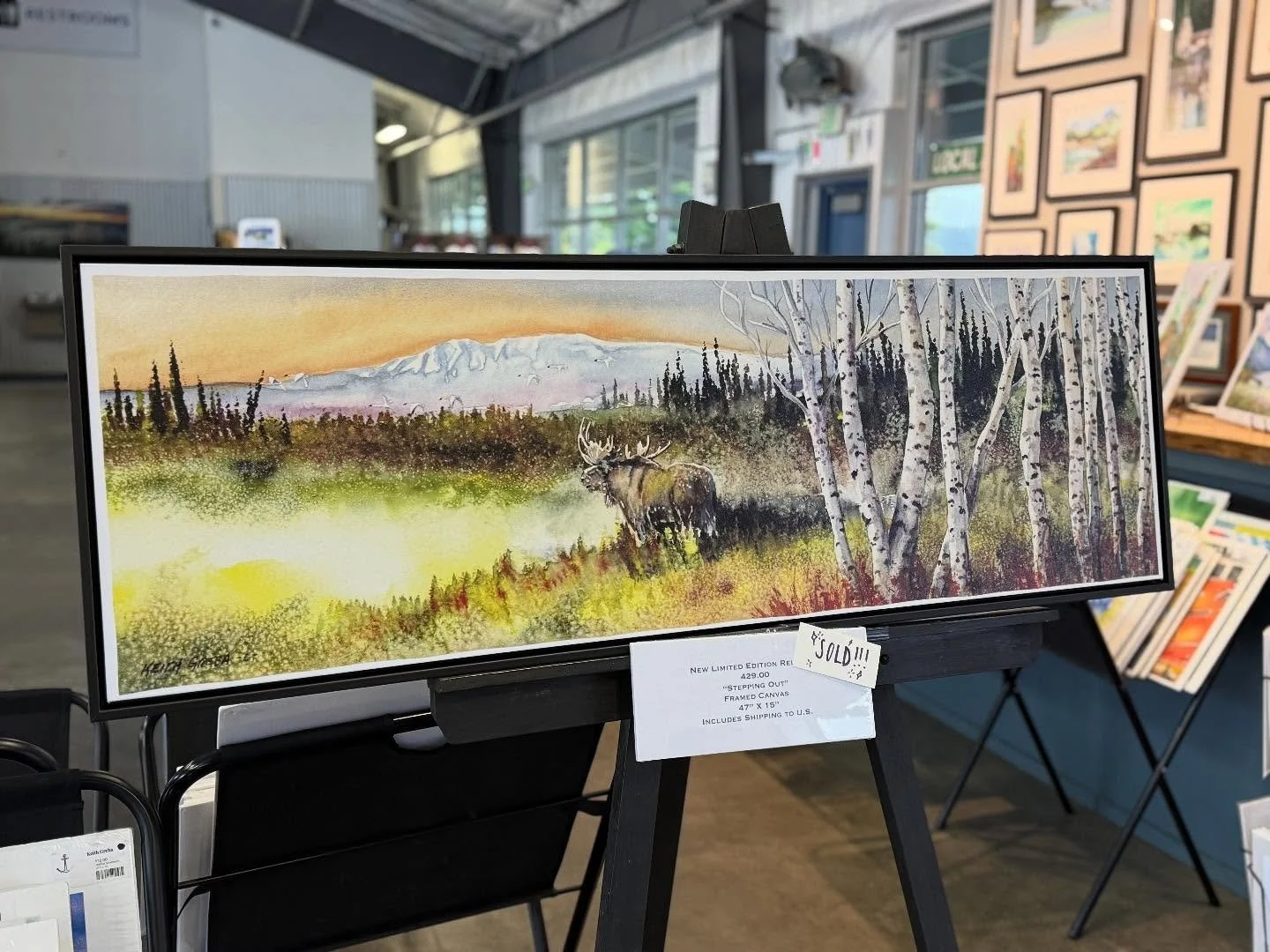 This custom canvas print of &ldquo;Stepping Out&rdquo; by Keith Greba just found a new home! Get your custom orders in before the season ends or treat yourself to some one-of-a-kind of watercolor art of your favorite wildlife pieces or landscape art,