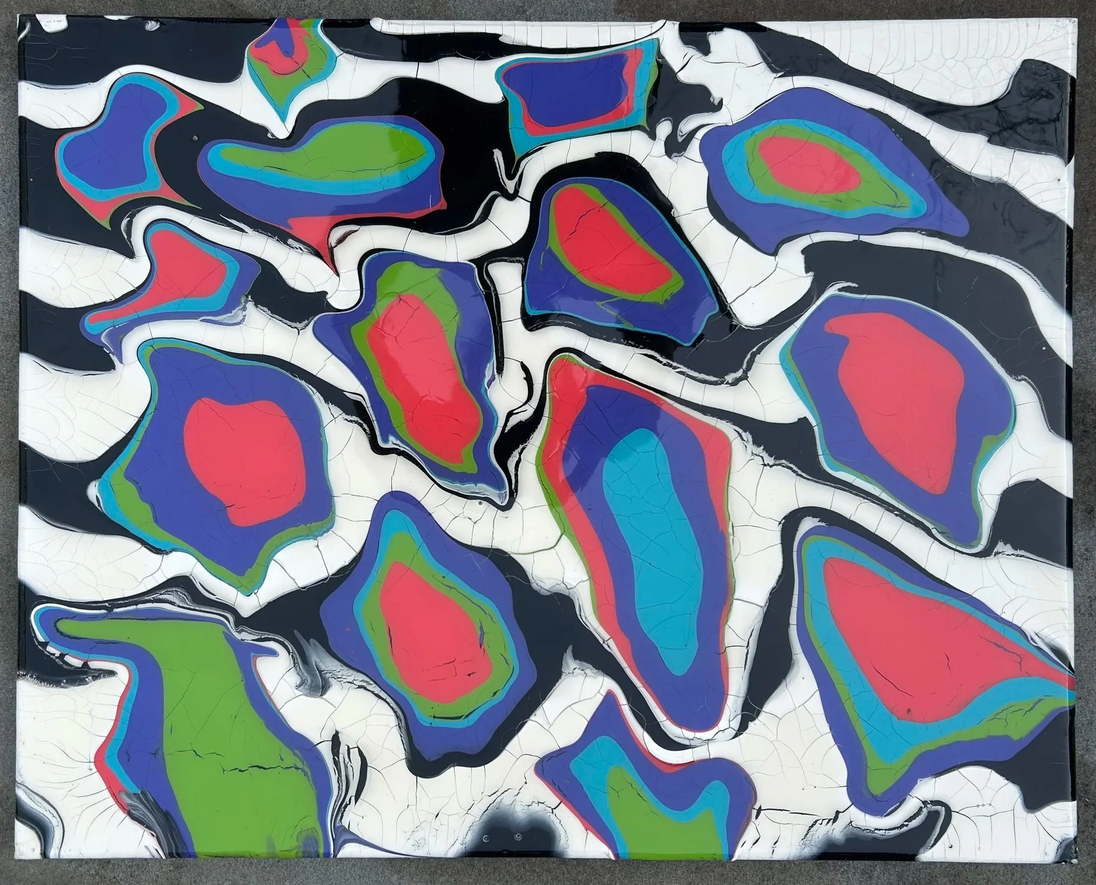 Acrlic Pour and Resin- 18x24in - 2022 