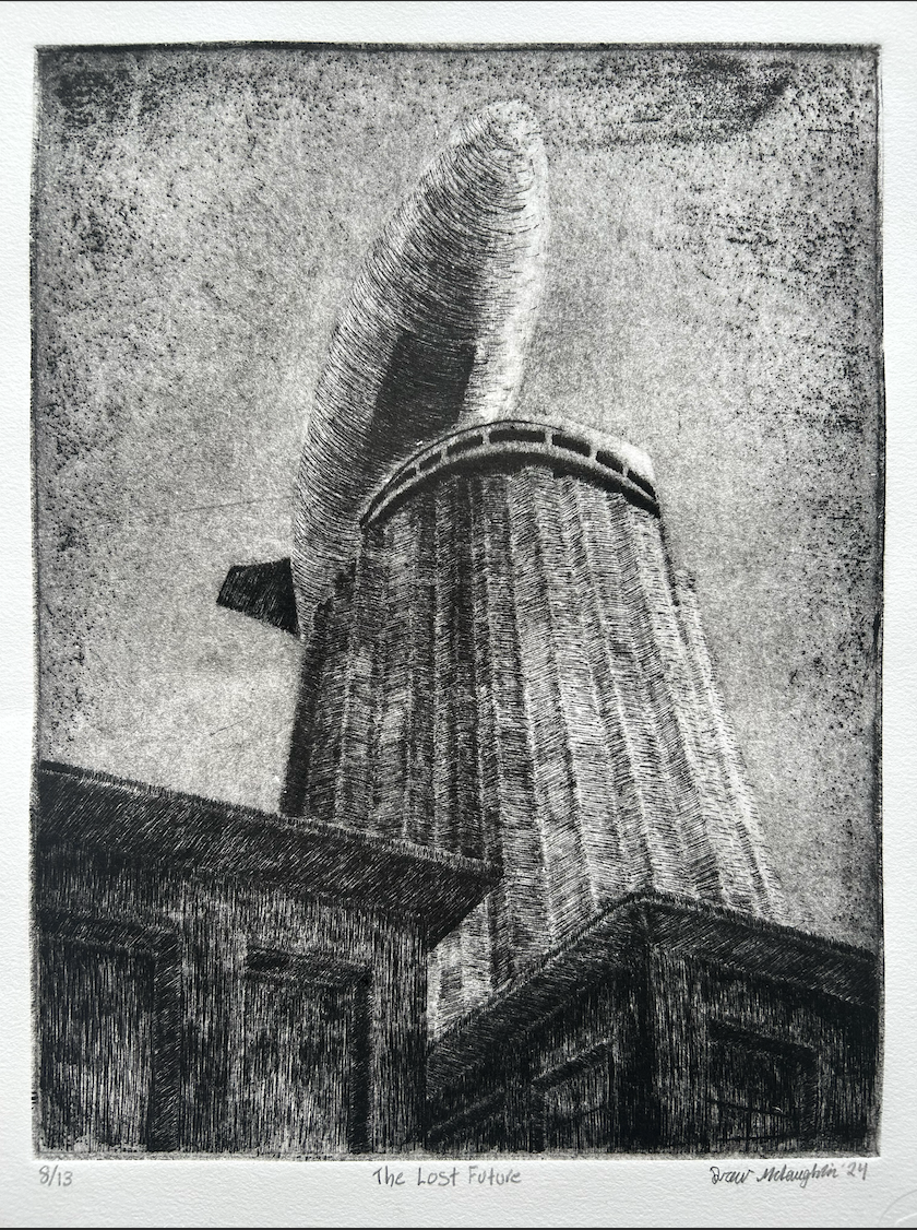 "The Lost Future" - Etching and Aquatint - 9x12in