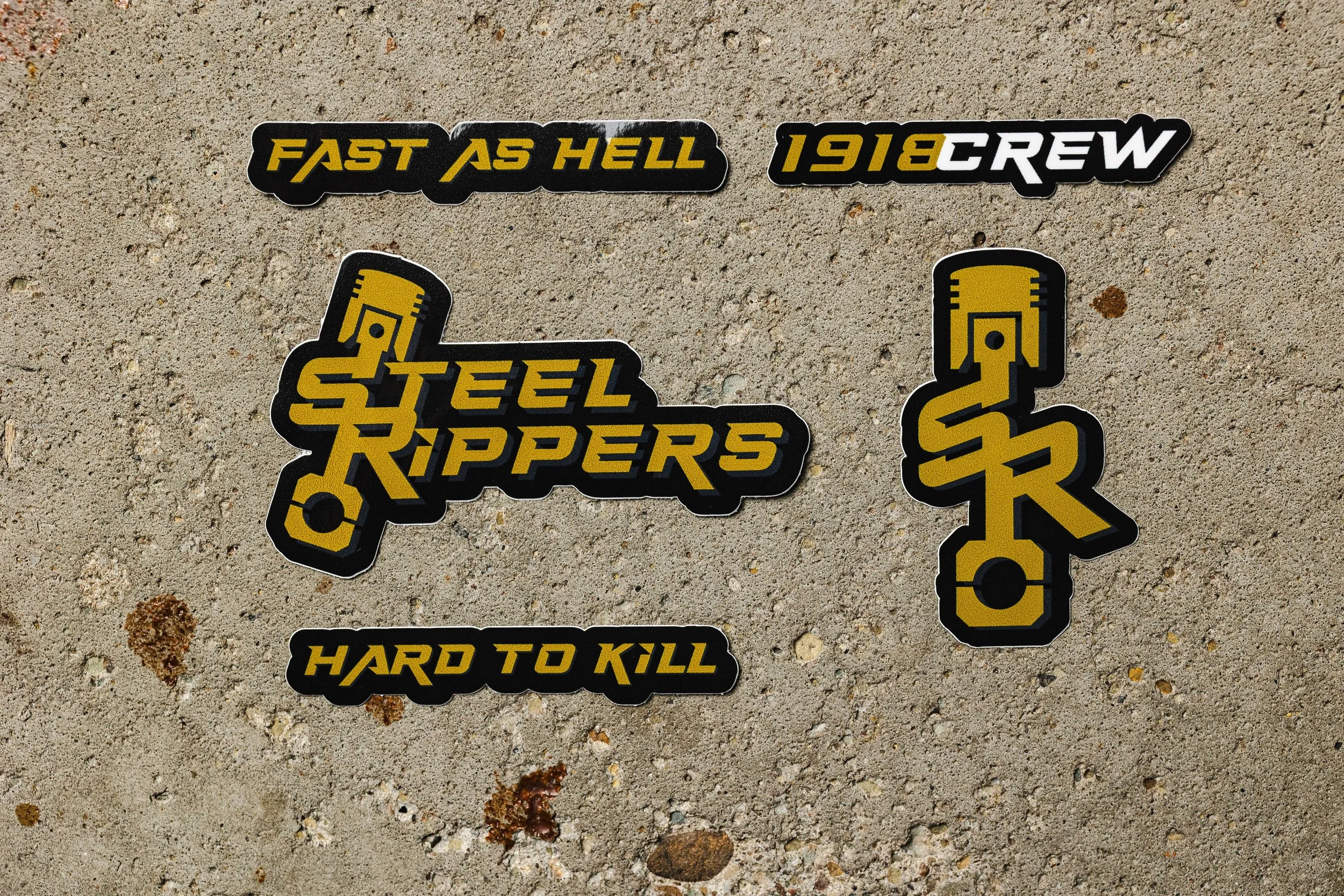 Steel Rippers Various 5-PK Stickers