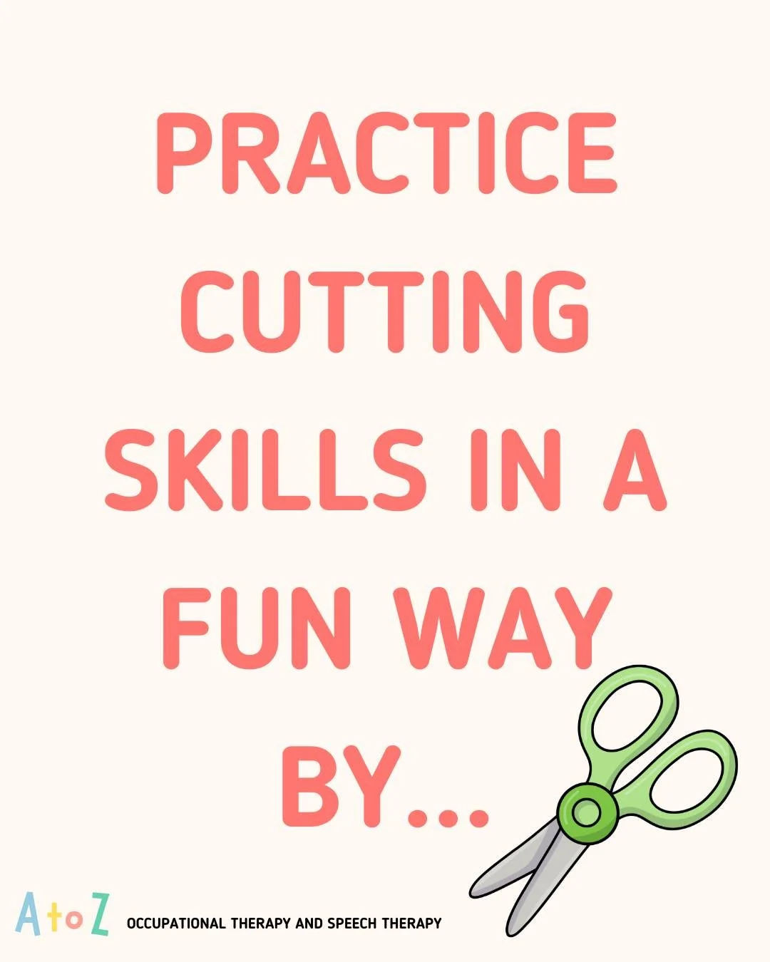 Who says cutting practice has to be limited to plain old paper? ✂️✨

Switching up the materials&mdash;like snipping crunchy straws, squishy playdough, or popping bubble wrap&mdash;keeps little hands completely hooked. Different textures mean differen