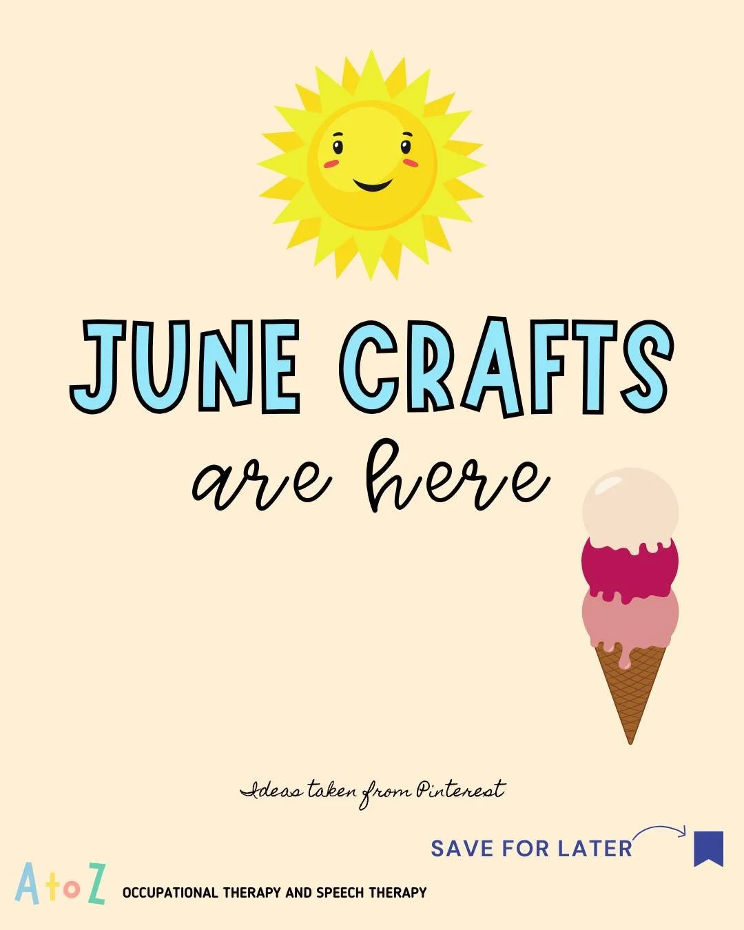 We scrolled Pinterest so you don&rsquo;t have to! Here are a few simple, budget-friendly crafts to do this month! 

🦀 Fine Motor: Excellent for hand strength, pincer grasps, and motor planning.
🗣️ Language Rich: Perfect for practicing core words li