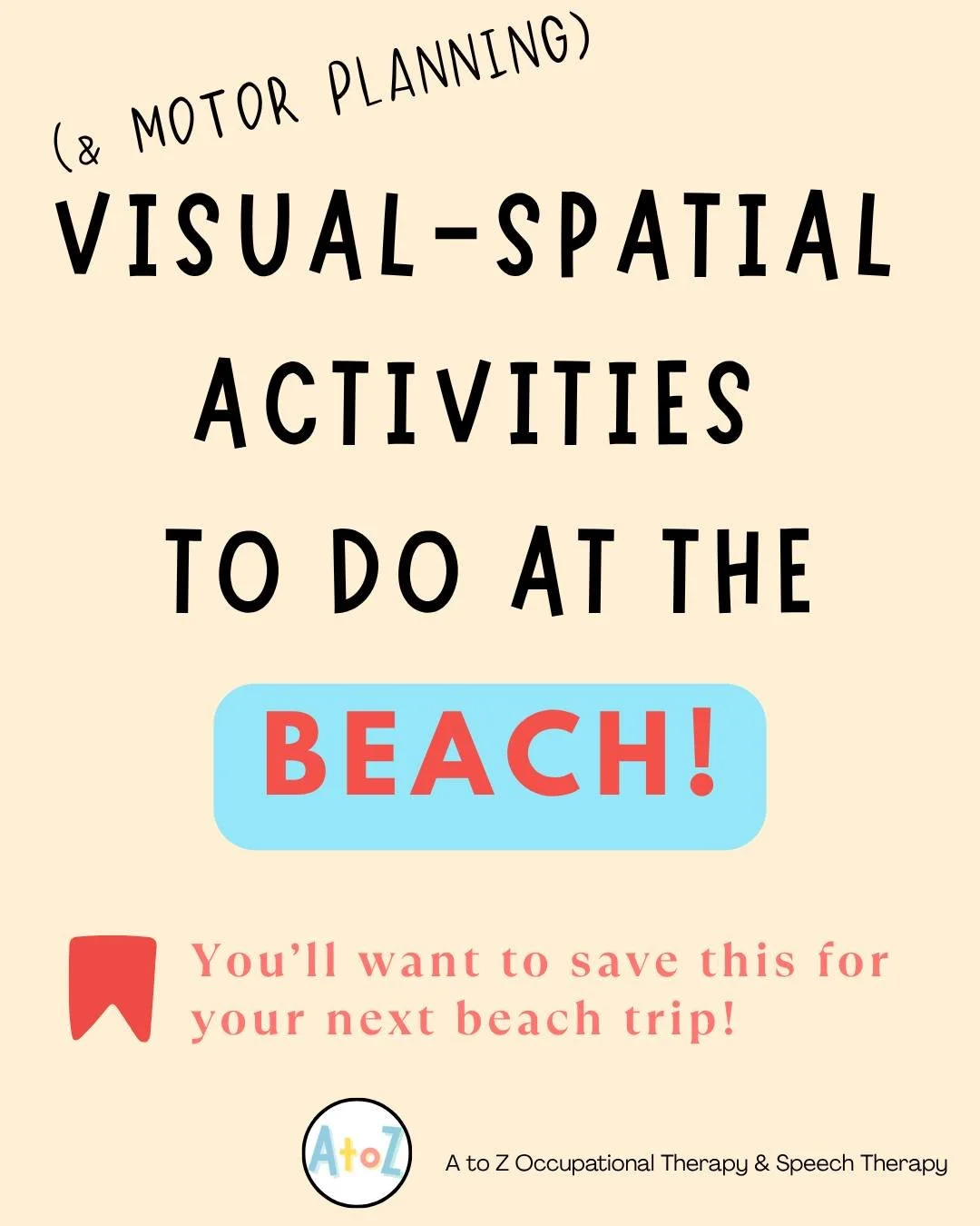 Looking for a zero-prep way to boost your child's problem-solving skills this summer? Look at the sand! 🐚🗺️

The beach is the perfect place to practice motor planning and visual-spatial skills&mdash;encouraging kids to look ahead, scan their enviro