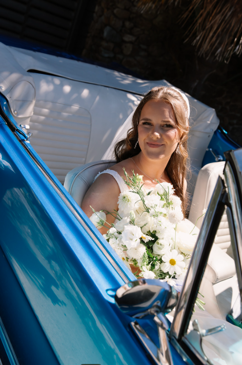 Nelson Bride in Soft Glam travelling to Wedding