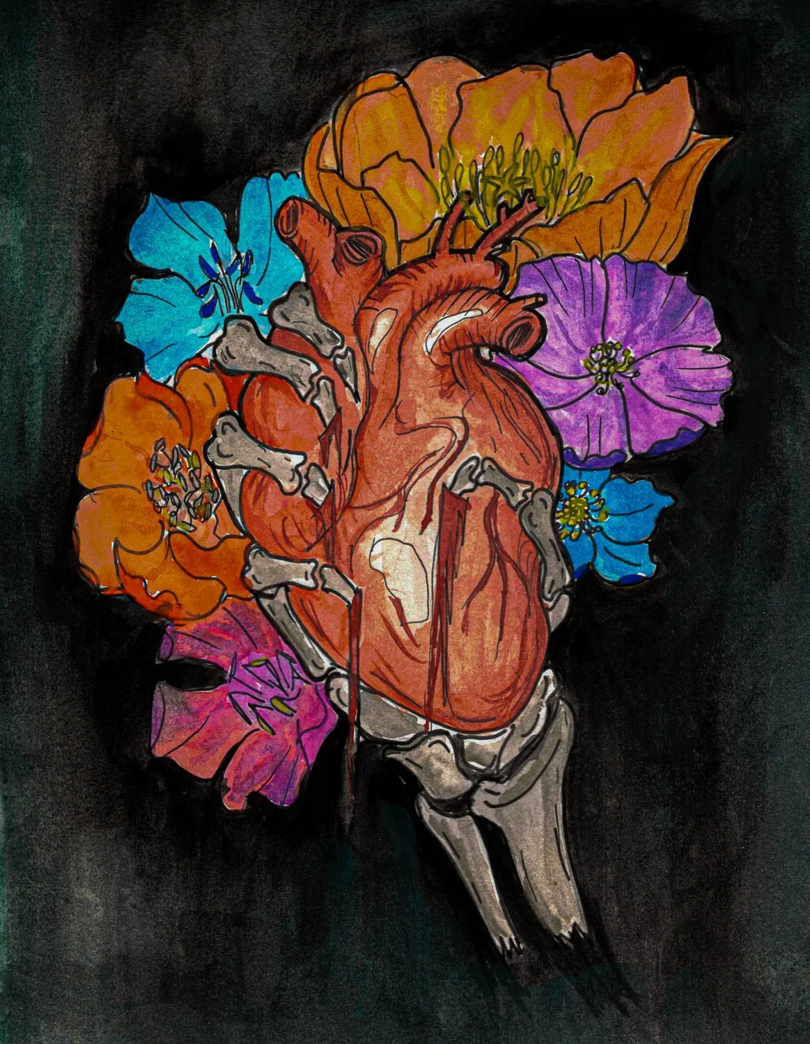 You have a grip on me 8.5''x11''
watercolor 
2021