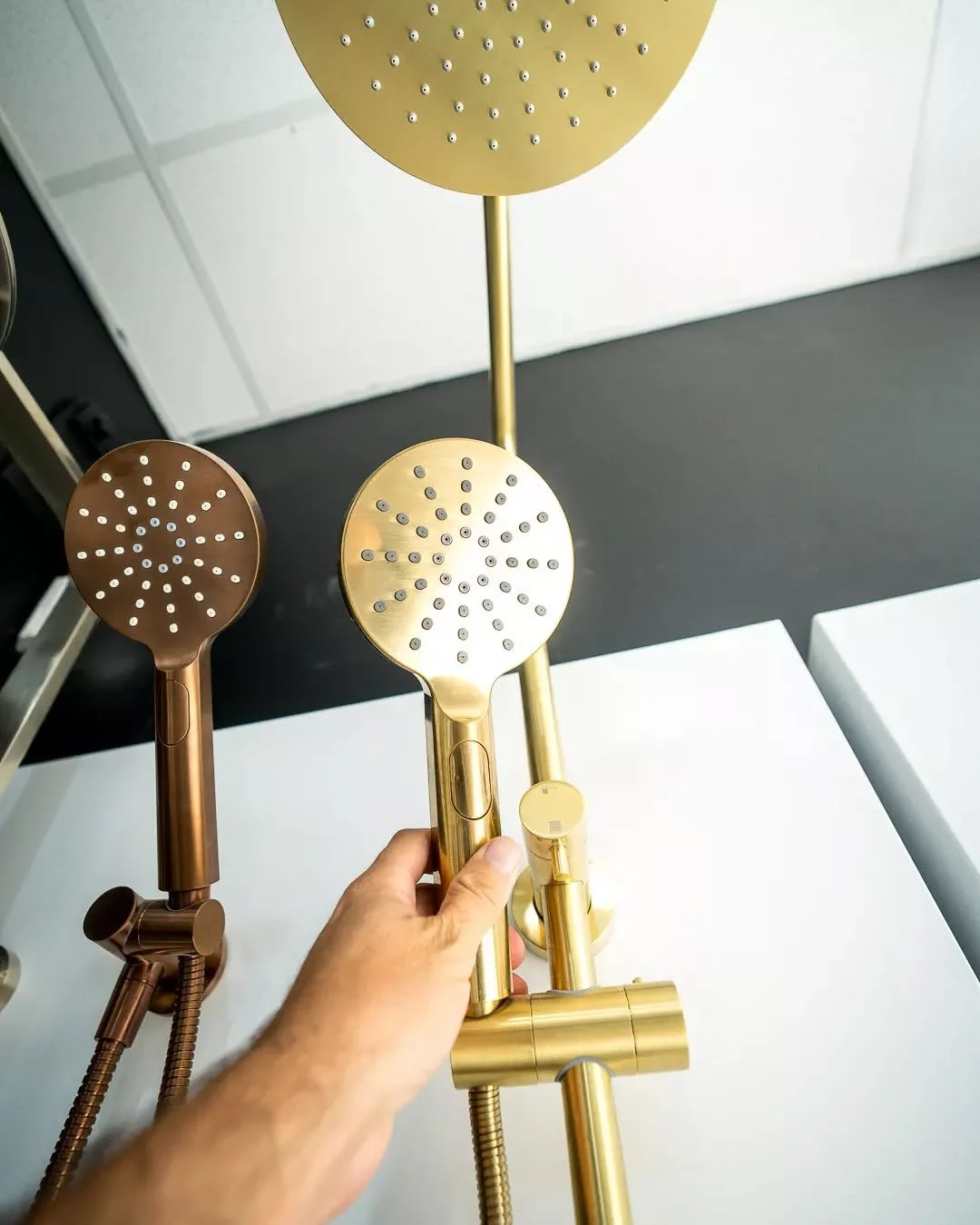 Brushed brass or something darker&hellip; what are you picking? Be honest. #tapware #bathroominspo #interiordesign #renovationproject #designdetails