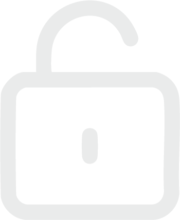 Illustration of an unlocked icon, gray and white